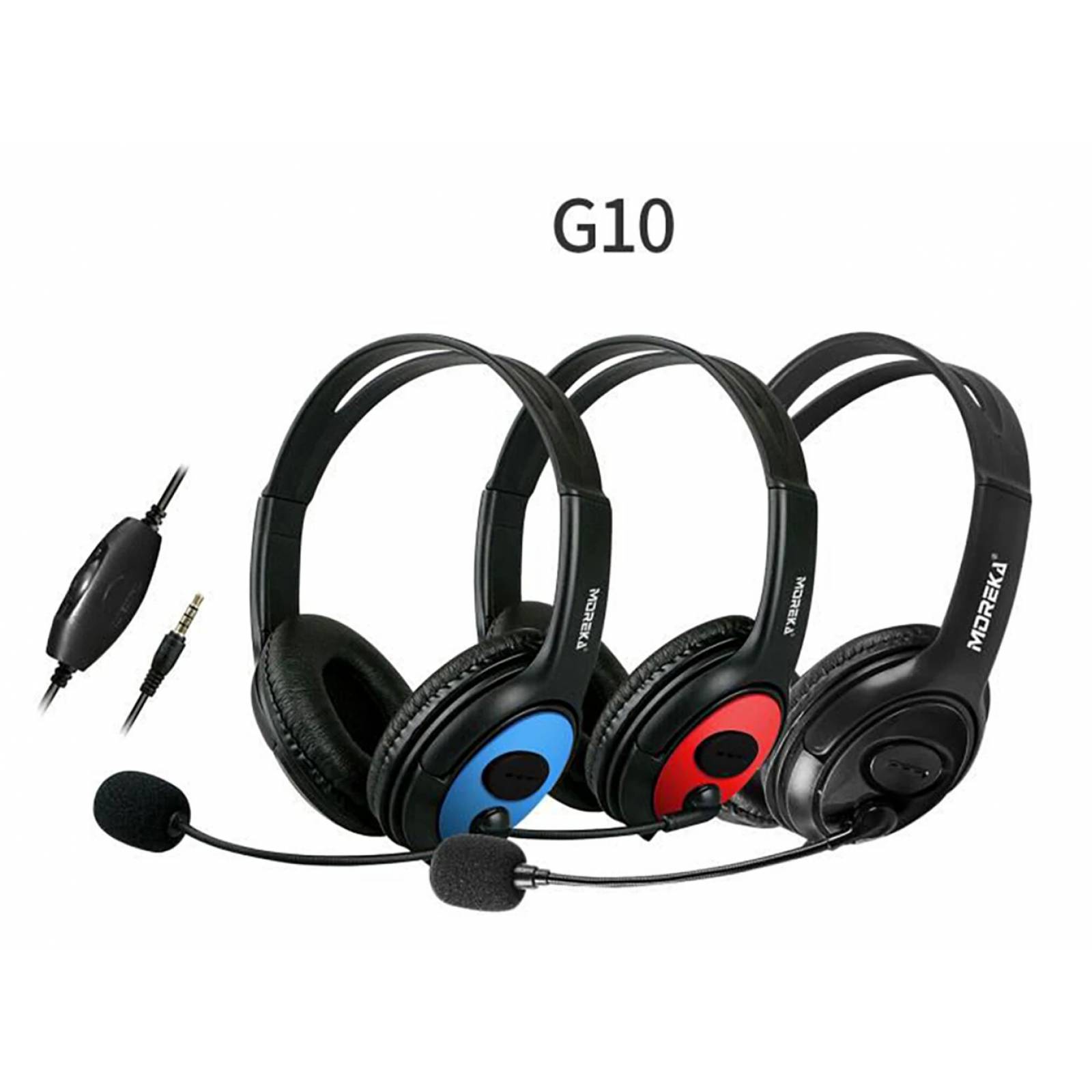 Diadema Gamer Moreka G10, Alámbricas  Manos Libres,  Microfono Flexible