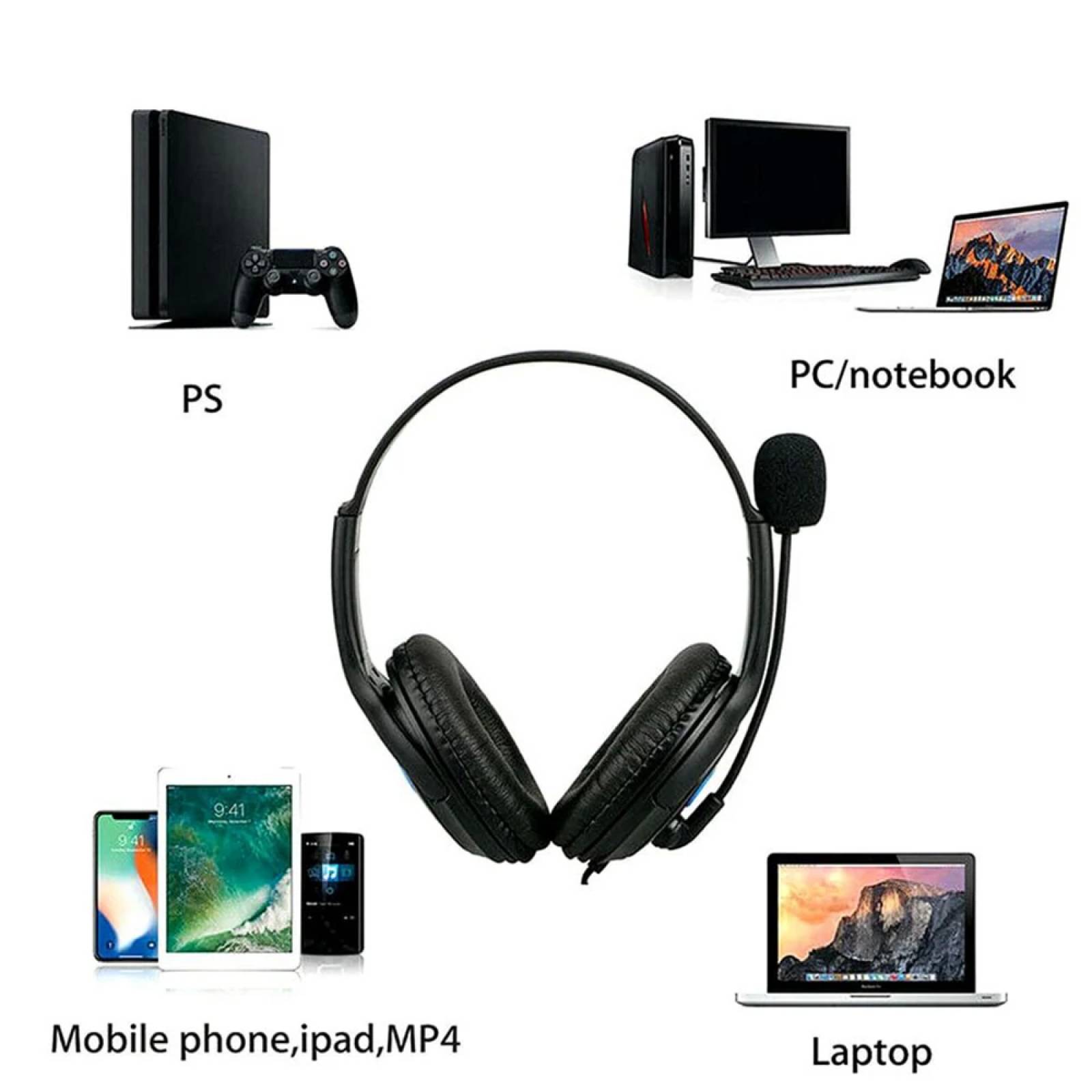 Diadema Gamer Moreka G10, Alámbricas  Manos Libres,  Microfono Flexible