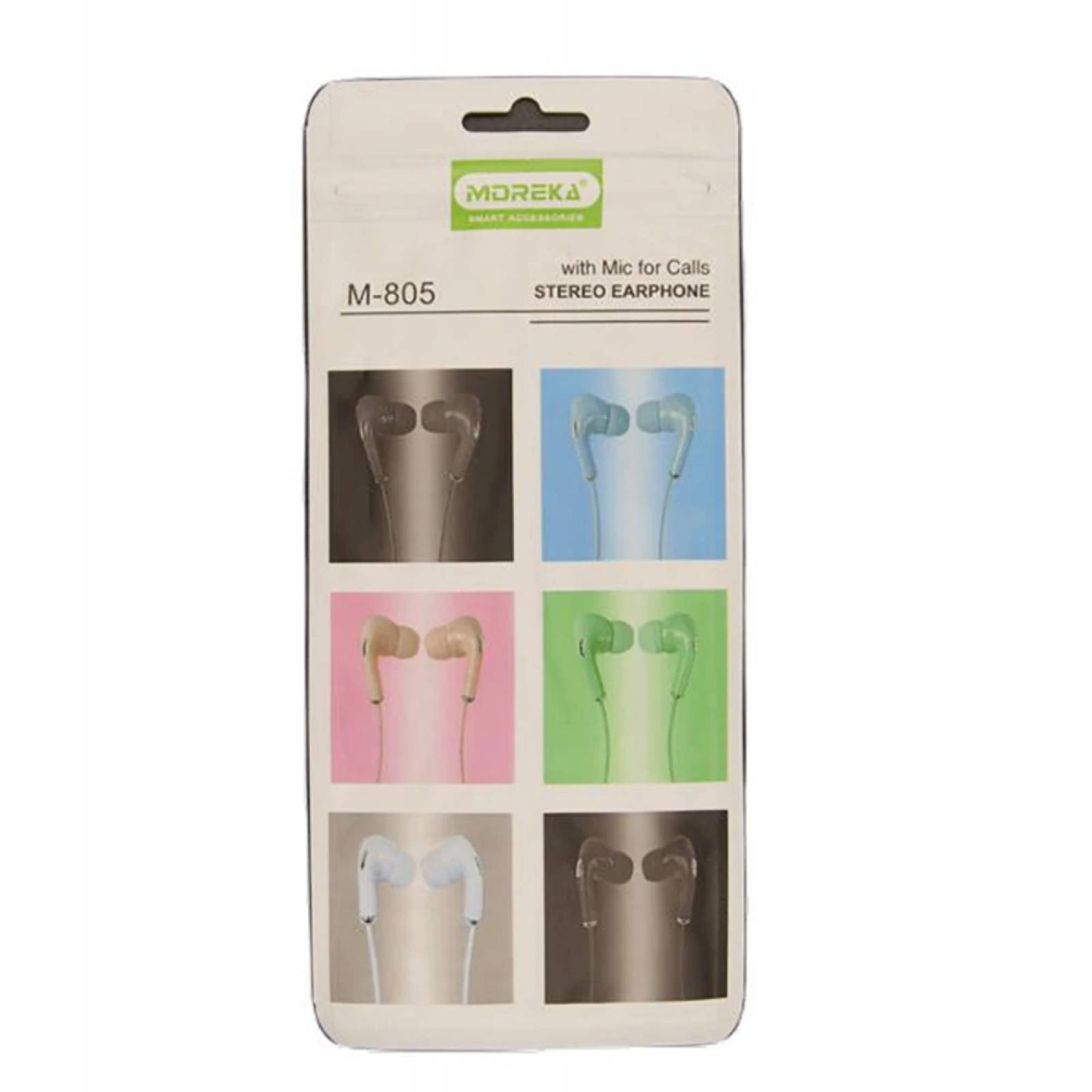 Audífonos Moreka M-805, Alámbricos, Manos Libres, Control de play/pausa.