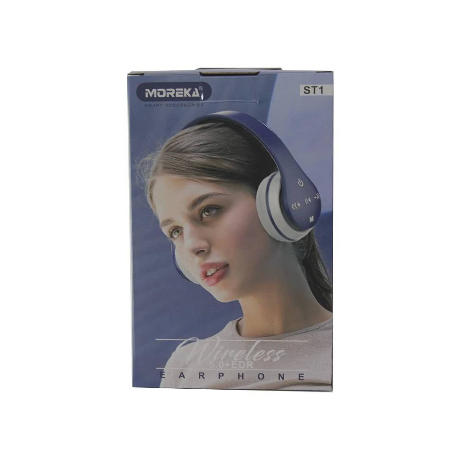 Audifonos Moreka ST-1, Inalámbricos, Diadema, Bluetooth,  Micro SD