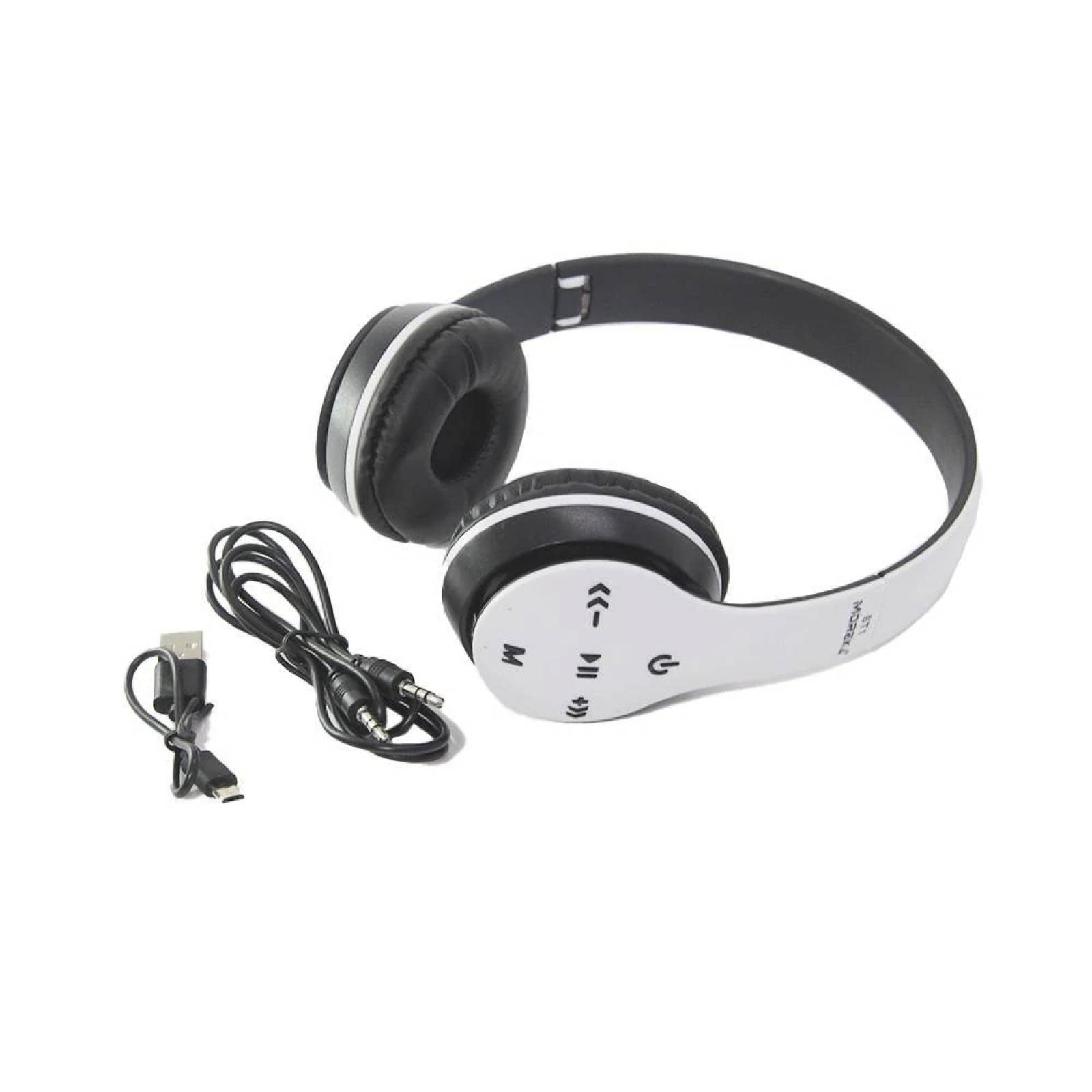 Audifonos Moreka ST-1, Inalámbricos, Diadema, Bluetooth,  Micro SD