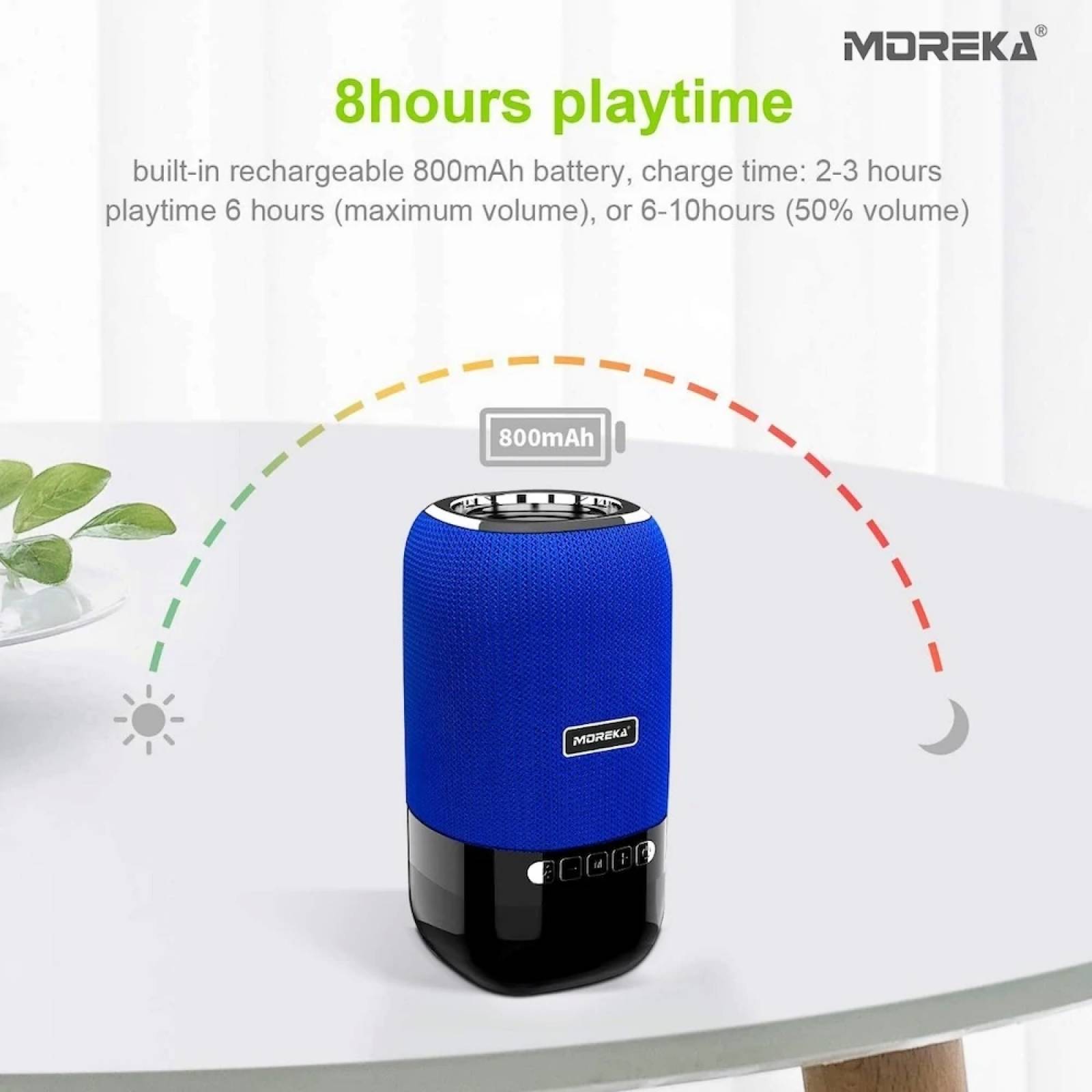 Bocina LED Moreka L-22, Bluetooth, Radio, Micro SD.