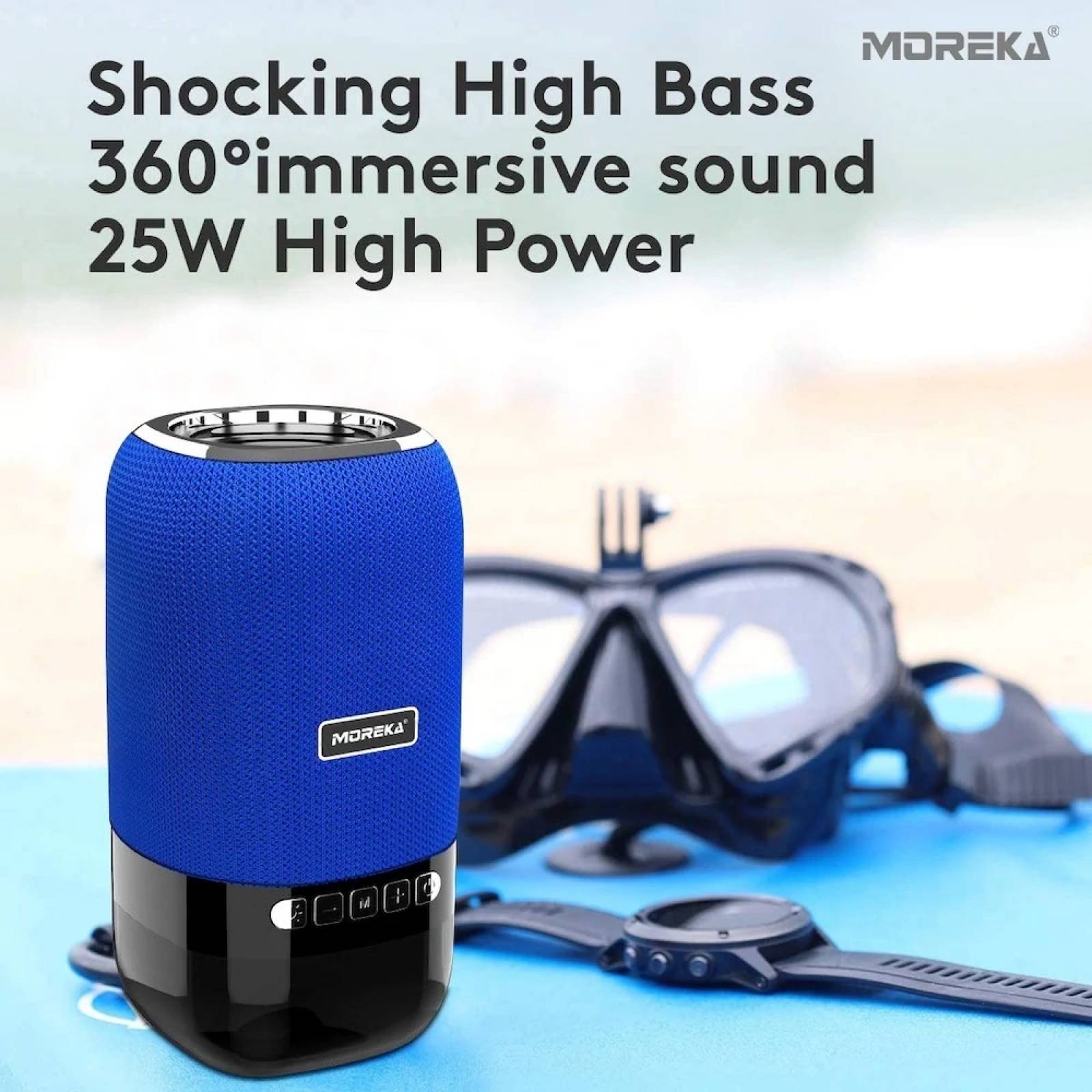 Bocina LED Moreka L-22, Bluetooth, Radio, Micro SD.