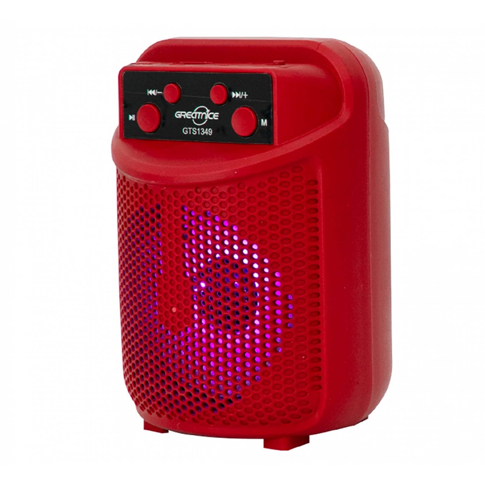 Bocina OEM GTS-1349, Bluetooth, Micro SD, USB de 3 pulgadas LED