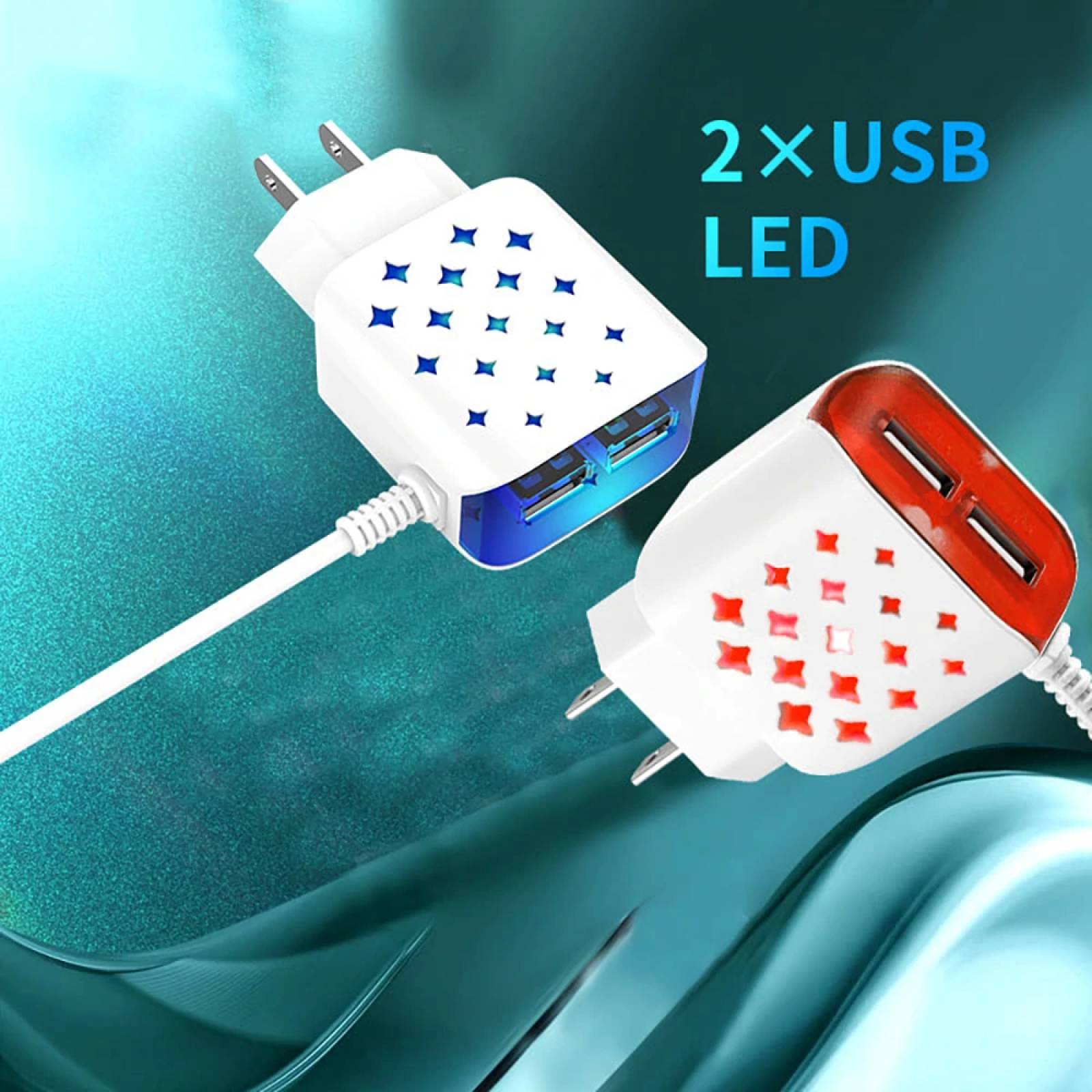 Cargador LED Moreka M-111,  2.8 A, Cable Adherido Tipo V8.