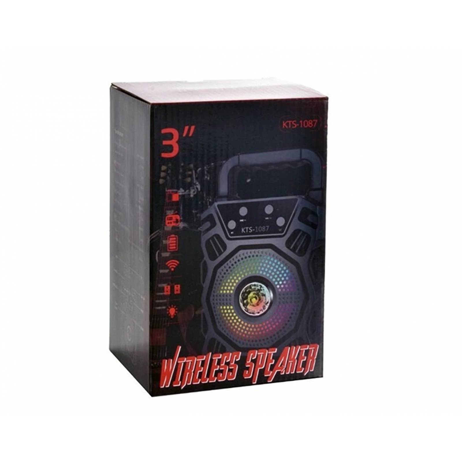 KIMISO KTS-1087, Inalámbrica, Bluetooth, SD card, USB, Radio FM, LED.