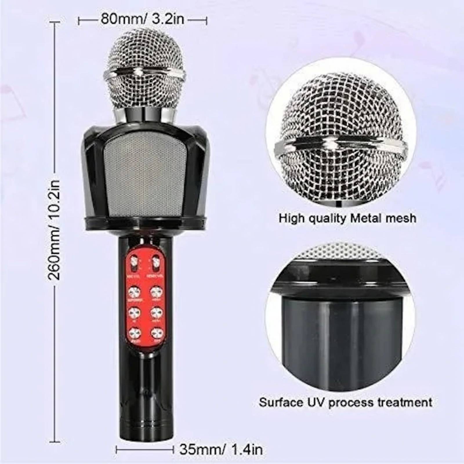 Microfono, Moreka ZX-818, Karaoke, Grabadora, USB, SD Card, Bocina