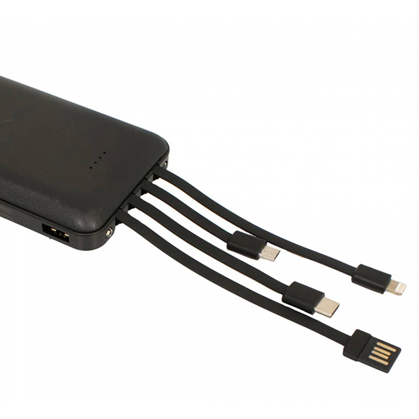 Powerbank 3 en 1 Buytiti PL-03, 10000 mAh, Cable V8, C & Lightning.