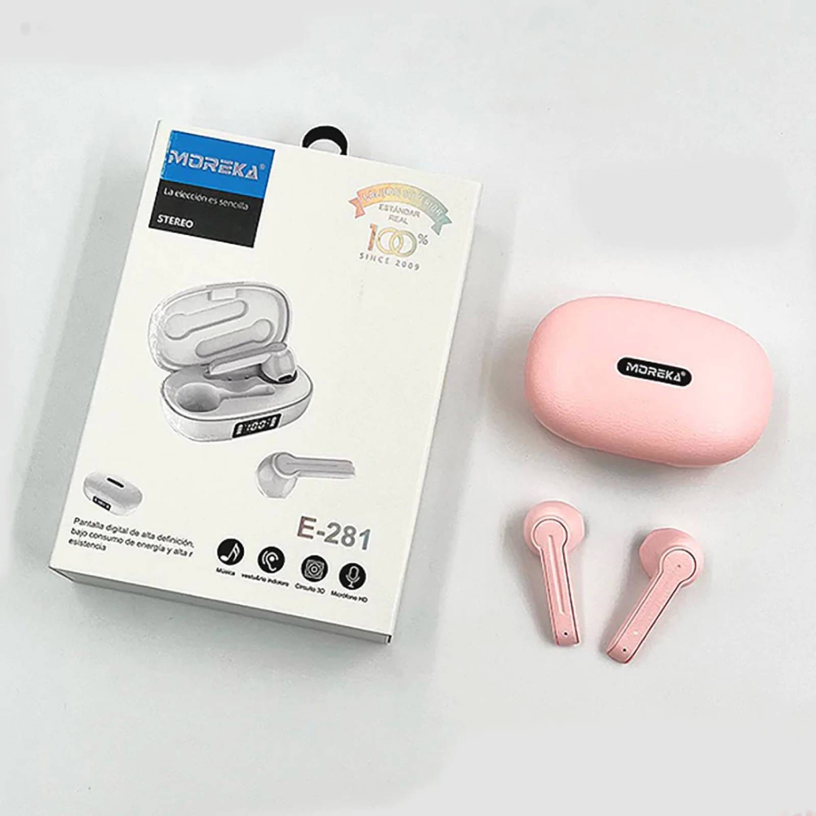 Audífonos Bluetooth 5.0, Moreka E281, TWS, Sport