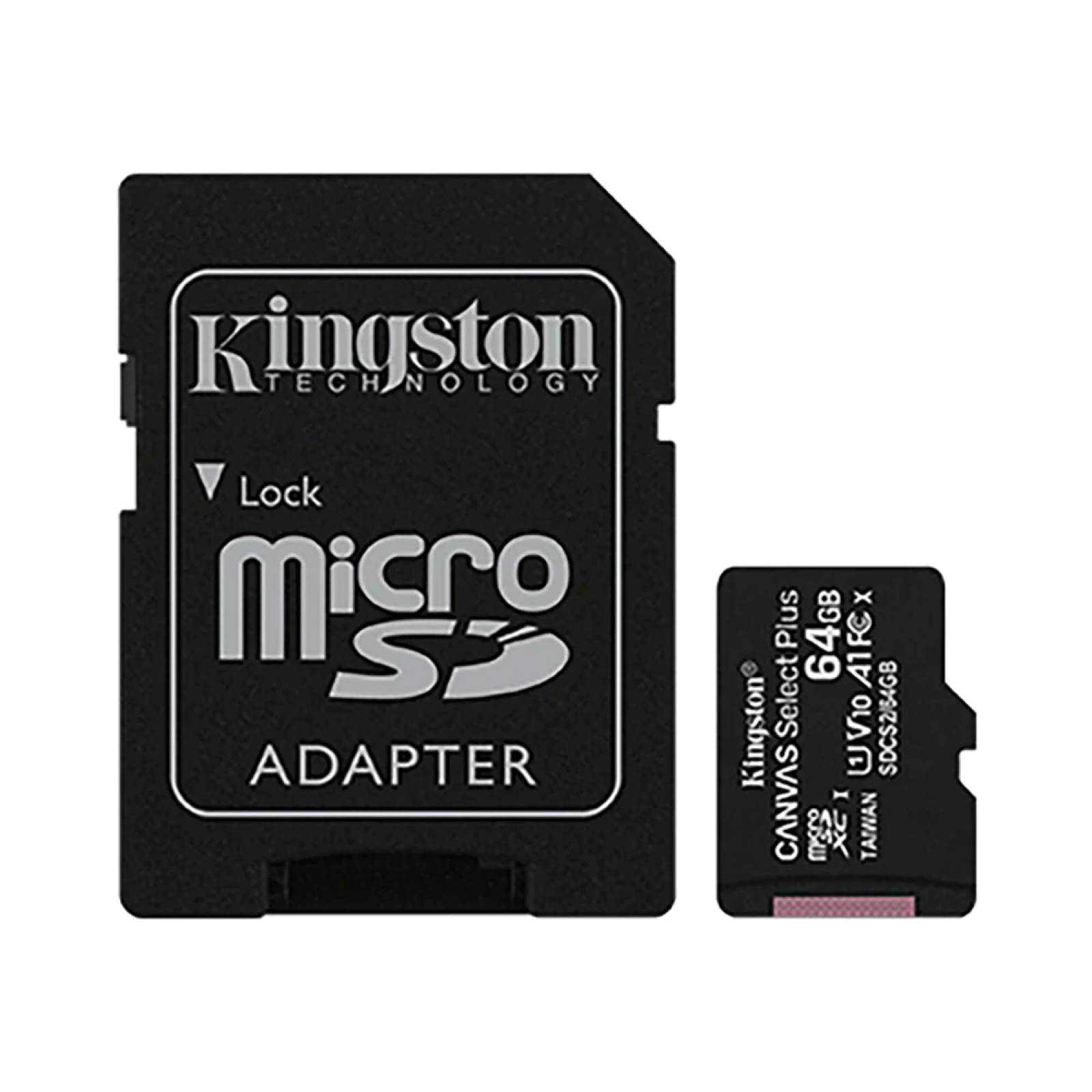 Memoria Kingston Micro SD Canvas Select Plus 64GB UHS-I Clase 10 C/Adaptador