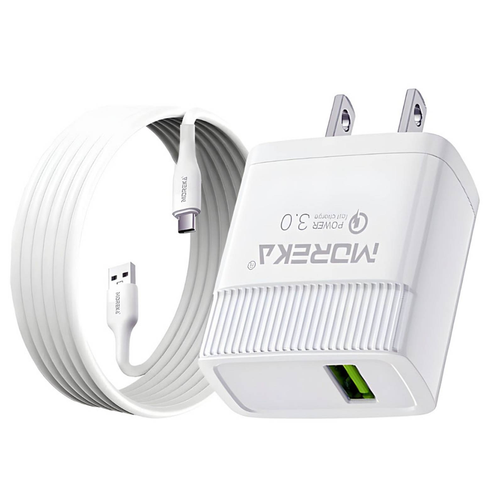 Cargador Tipo C Moreka MR0926 18W Incluye Cable