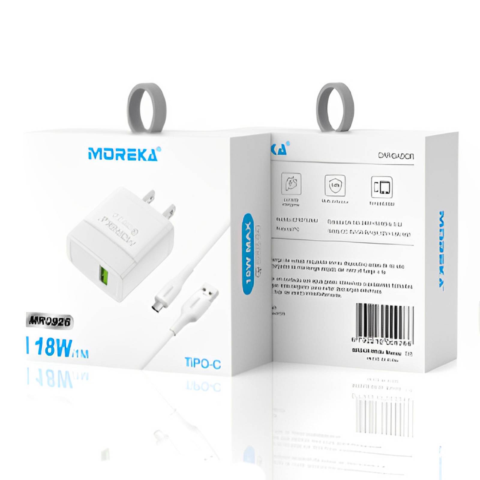 Cargador Tipo C Moreka MR0926 18W Incluye Cable