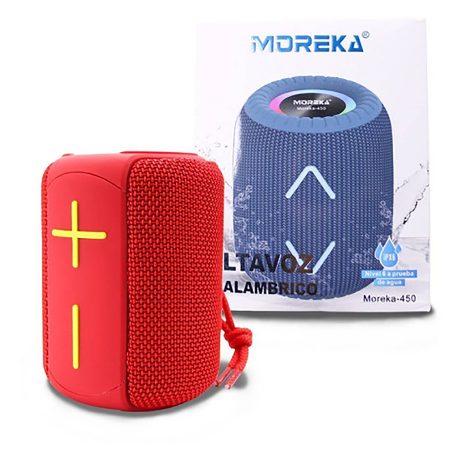 Bocina Bluetooth Moreka 350 TF Card Radio FM Resistente al agua