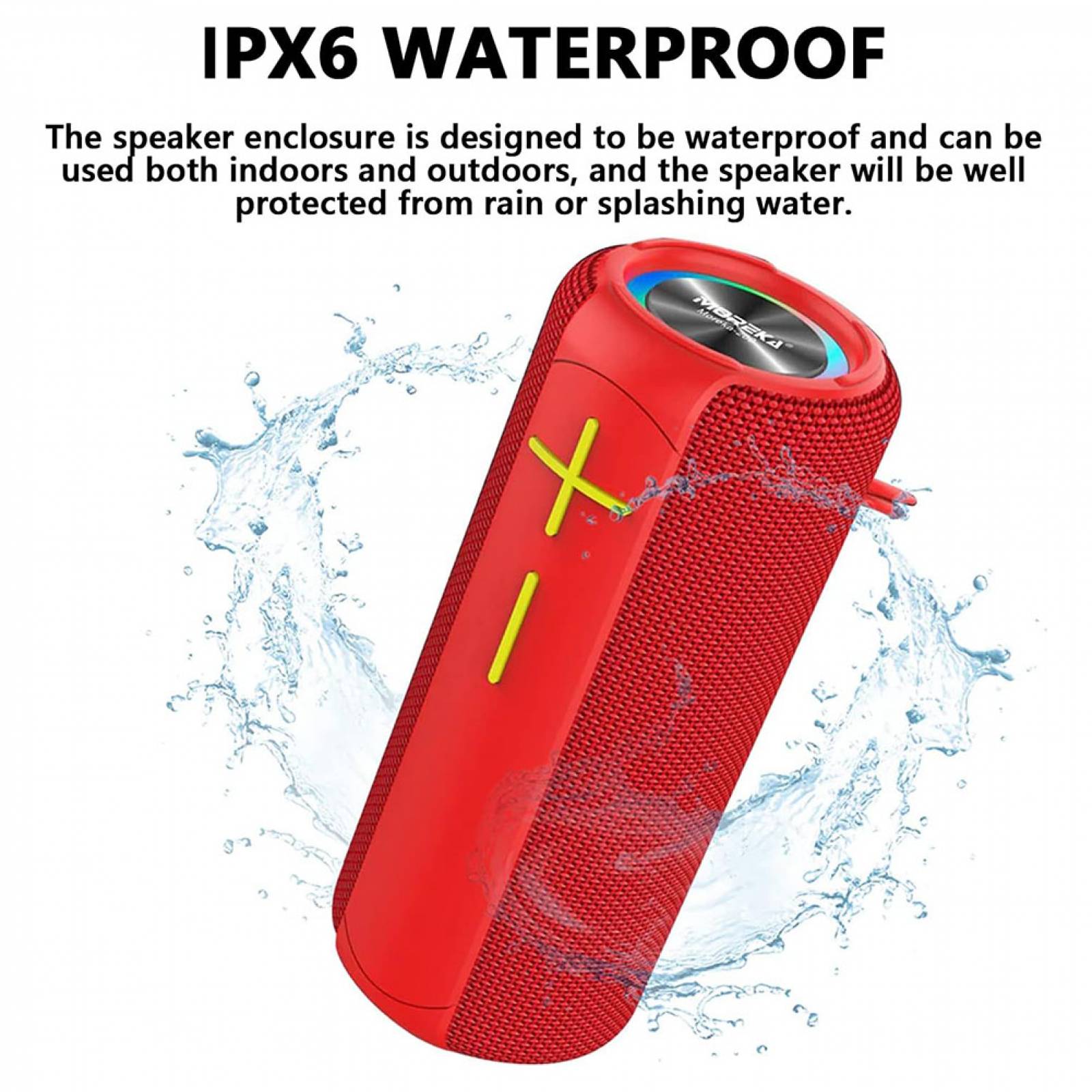 Bocina Bluetooth Moreka M-200 TF Card Radio FM Resistente al agua