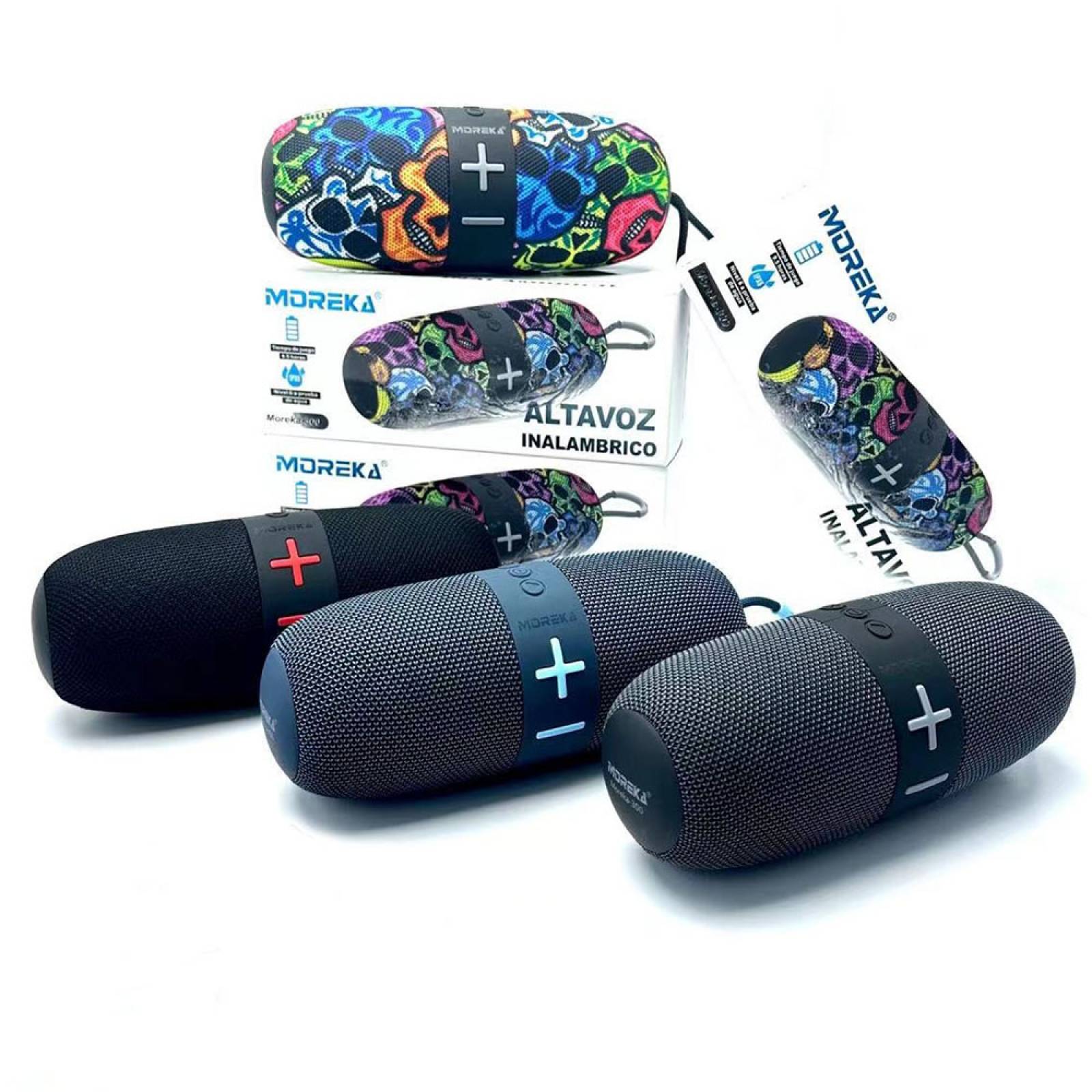 Bocina Bluetooth Moreka 300 TF Card Radio FM Resistente al agua