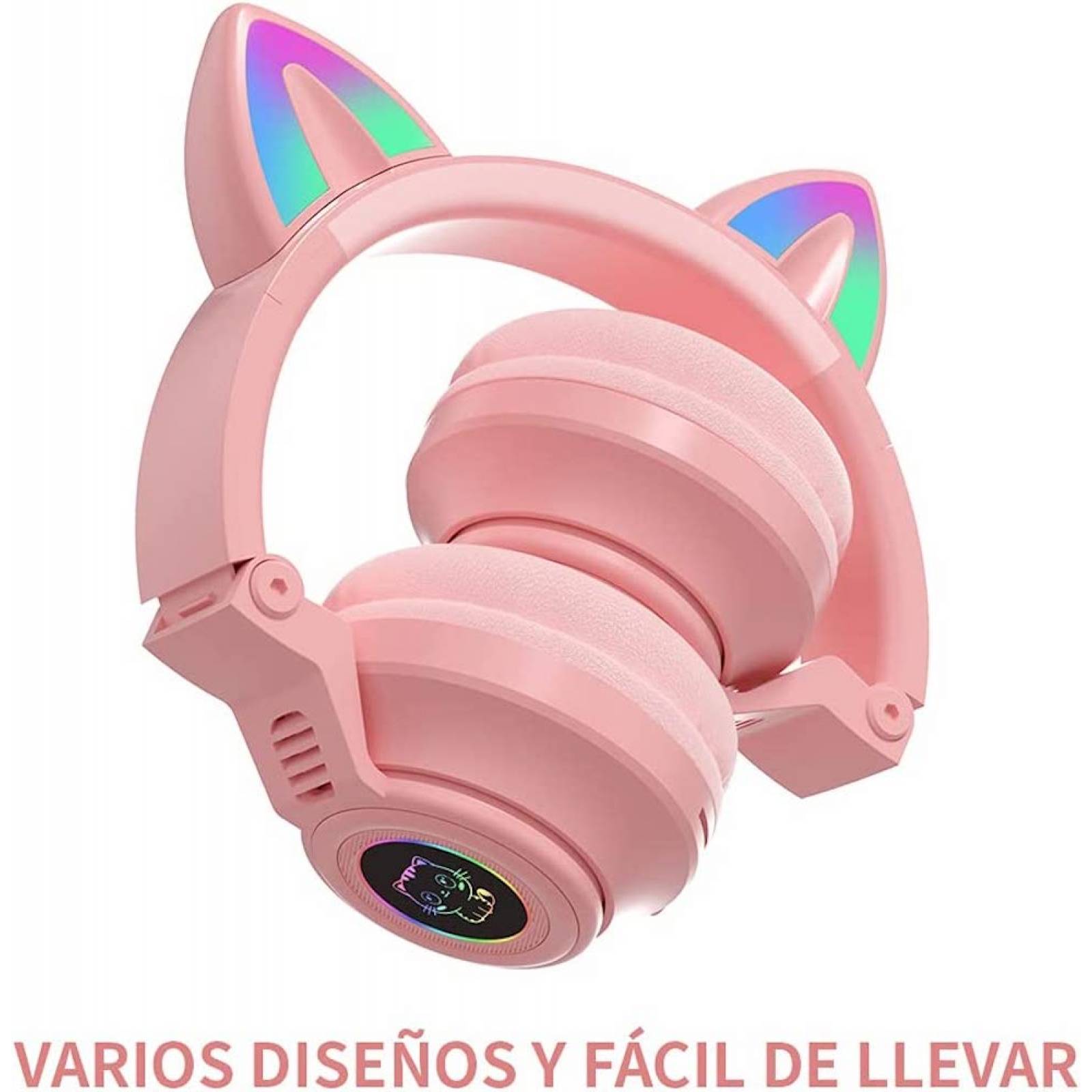 Audífonos Diadema Gato Bluetooth   BG-115 Inalámbrico Plegable