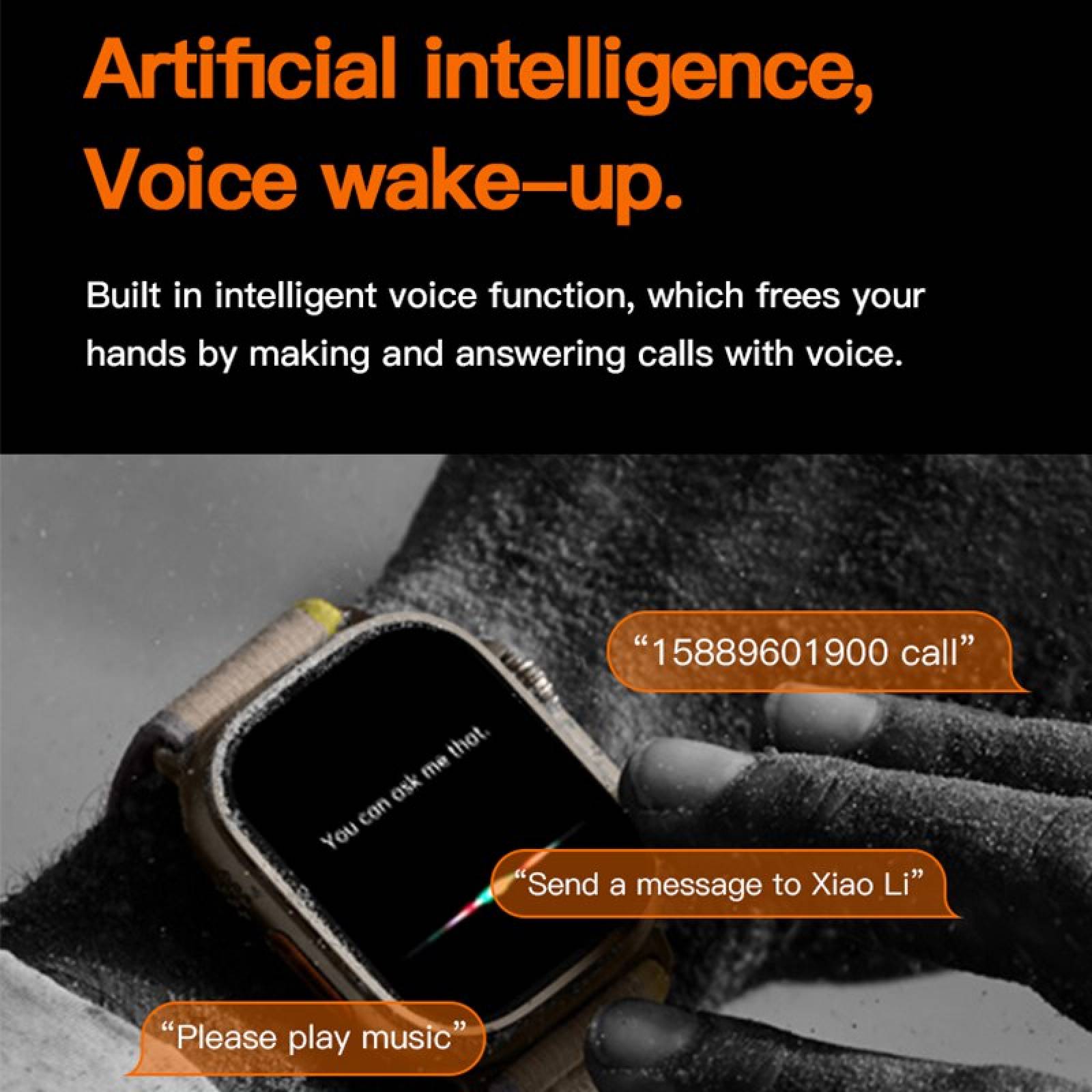 Smart Watch i8 ULTRA Naranja