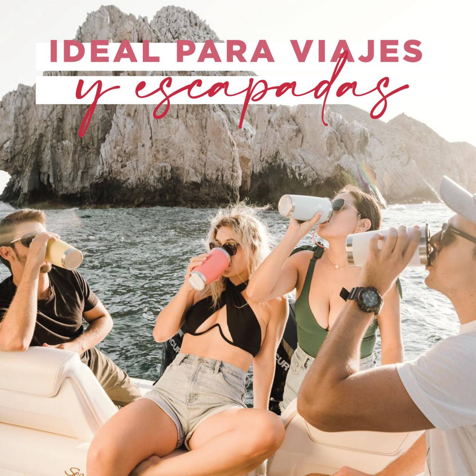 Vasos de Acero Inoxidable - Termo Tumbler | Vaso Termico 20 Oz | Mantiene Temp hasta 24hs. Rojo 20oz - 600ml