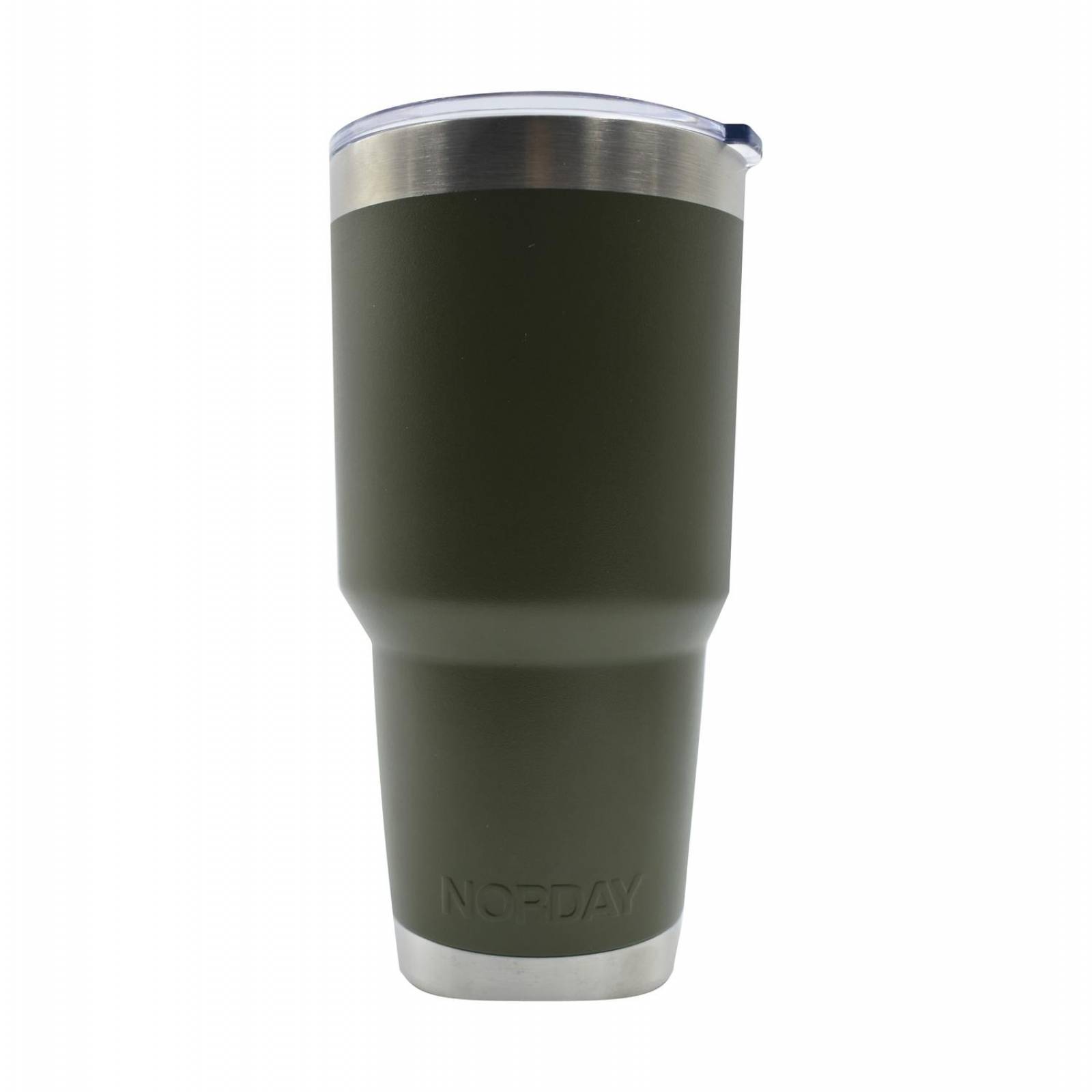 Vasos de Acero Inoxidable - Termo Tumbler 30 Oz | Mantiene Temp 8 a 24hs| Super resistente. 30oz - 900ml Verde Militar