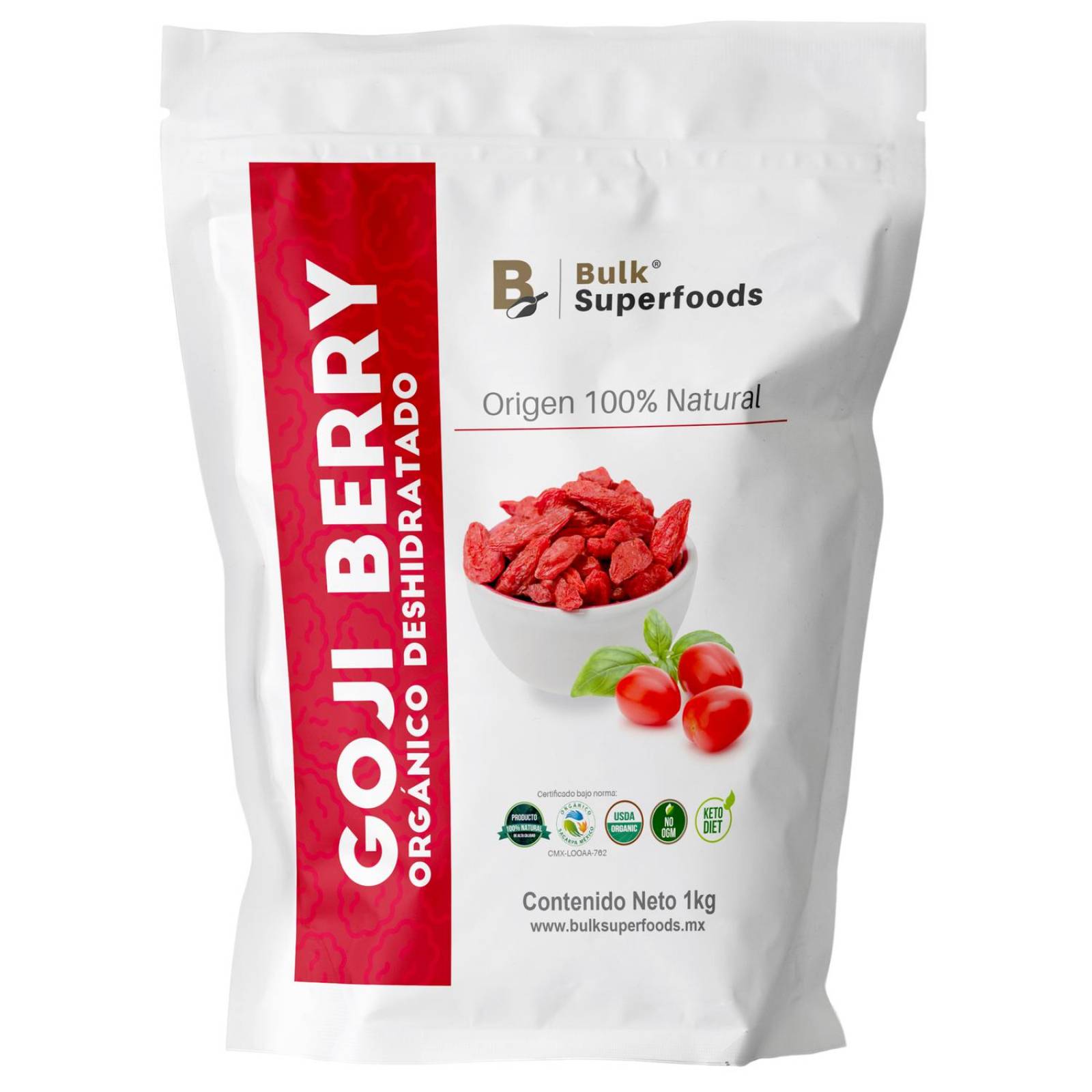 Goji Berries | 1kg | Goji Berry 100% Orgánico y Natural BULK Super Foods | Bayas de Goji Orgánicas.