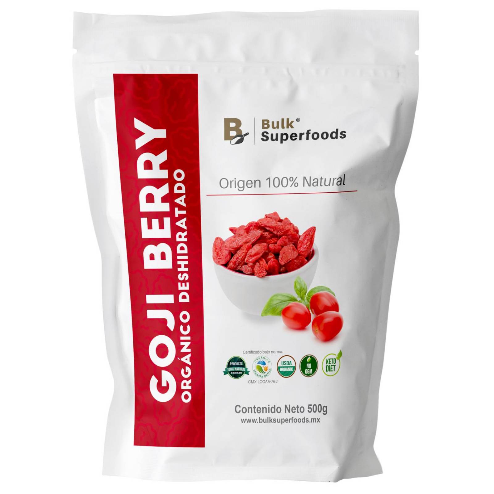 Goji Berries | 500g | Goji Berry 100% Orgánico y Natural |Bayas de Goji Orgánicas | Fruta Deshidrata