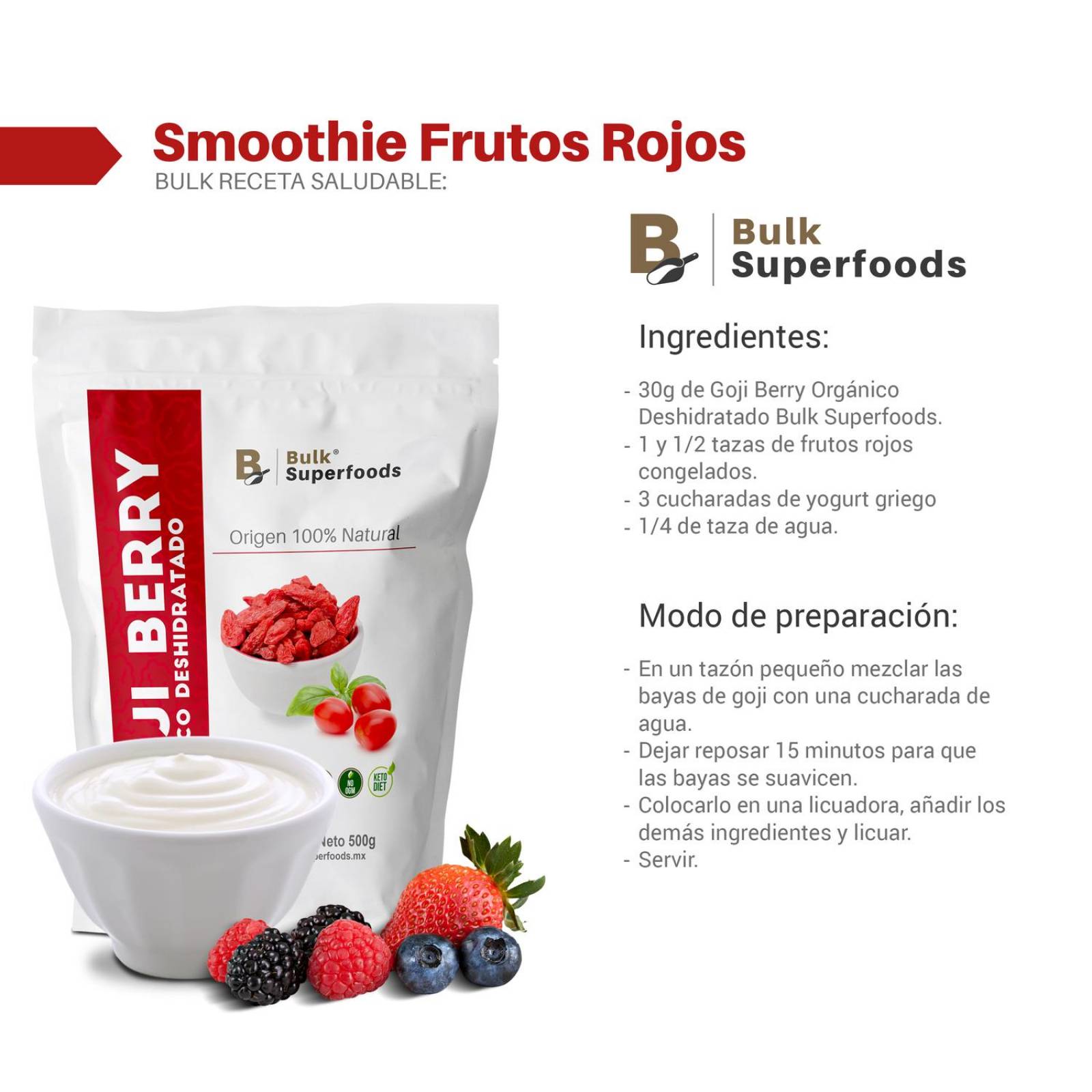 Goji Berries | 500g | Goji Berry 100% Orgánico y Natural |Bayas de Goji Orgánicas | Fruta Deshidrata