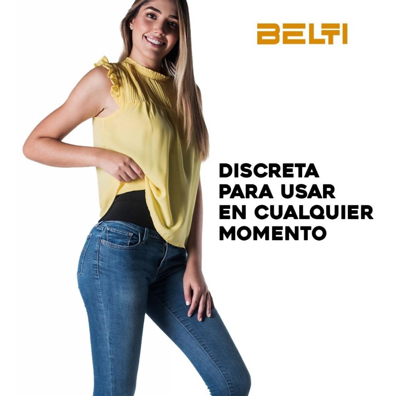 Faja Deportiva | Unisex Color Negro Soporte Lumbar | BELTI XS