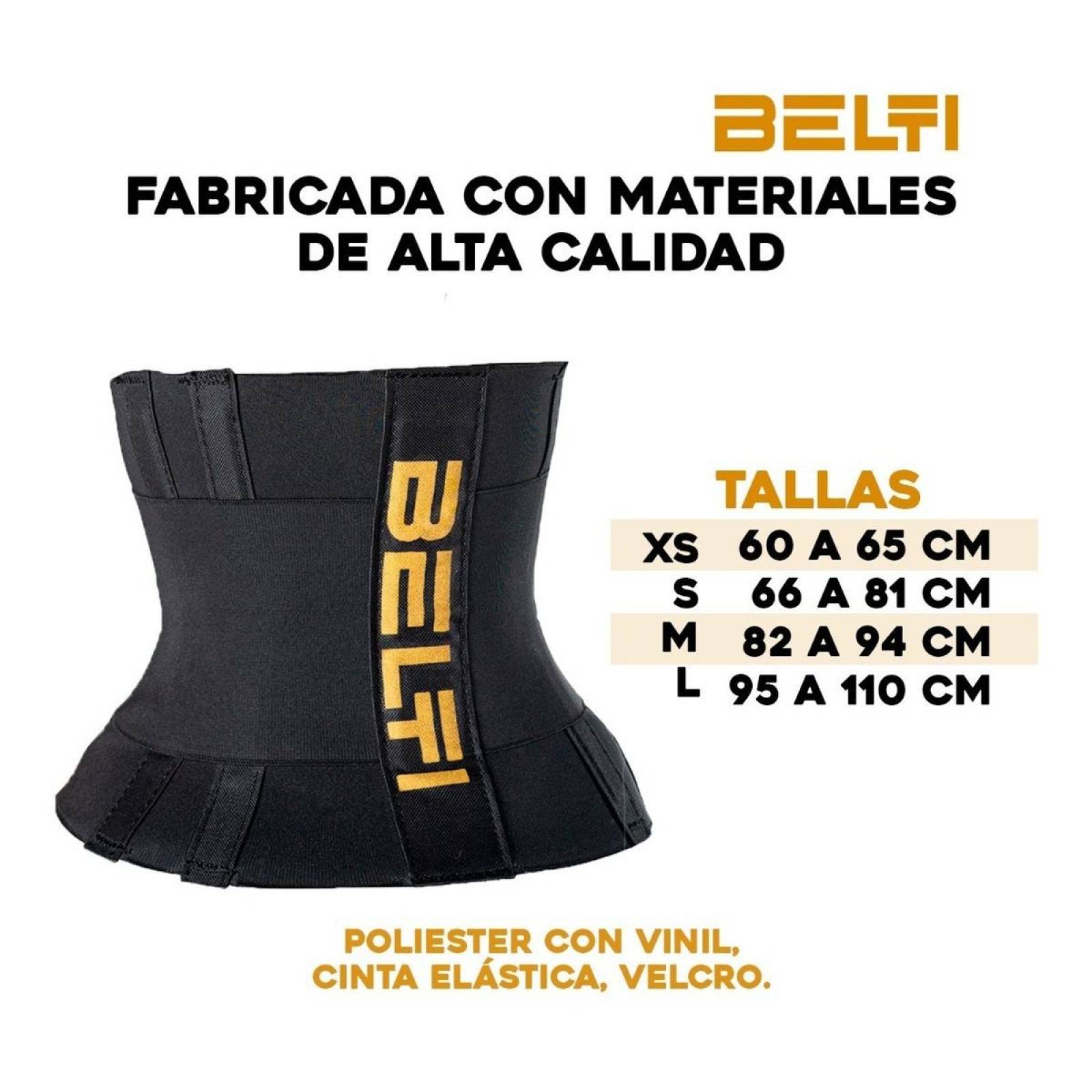 Faja Deportiva | Unisex Color Negro Soporte Lumbar | BELTI XS