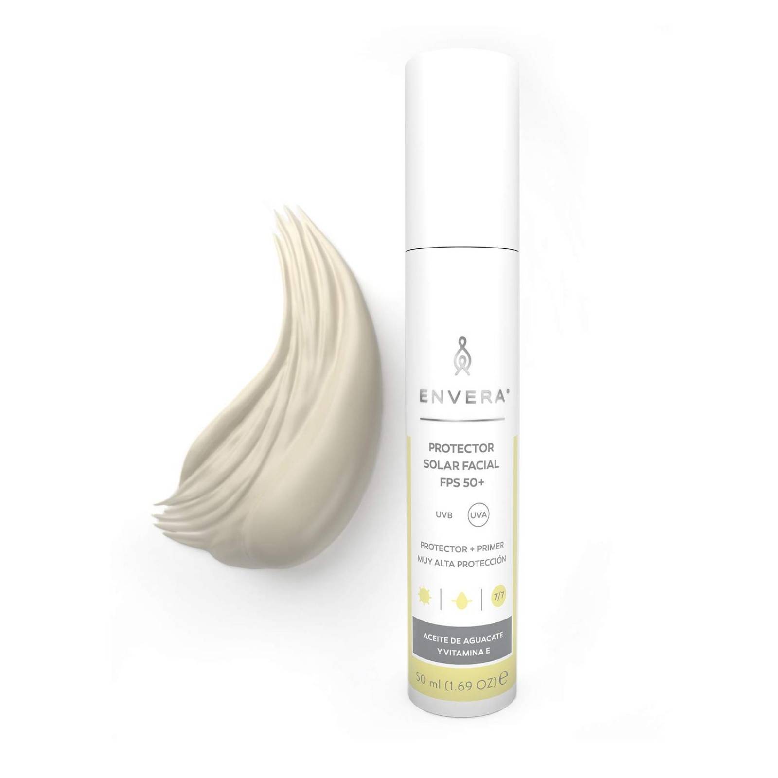 Protector Solar Facial Uv Defender 50ml - Sin Color | Protector Solar con Primer - 2 en 1 | 