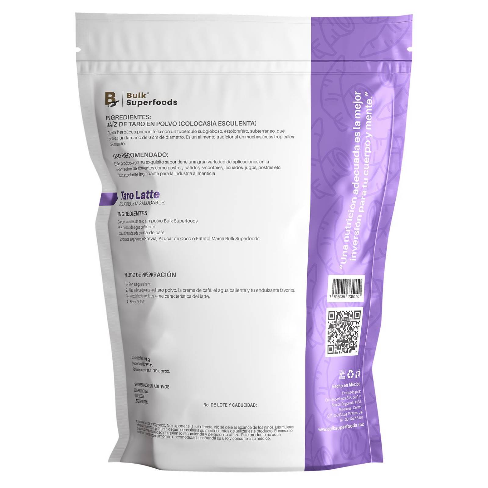 Taro en Polvo 200g-100% Natural | Keto Diet | Taro Powder. 