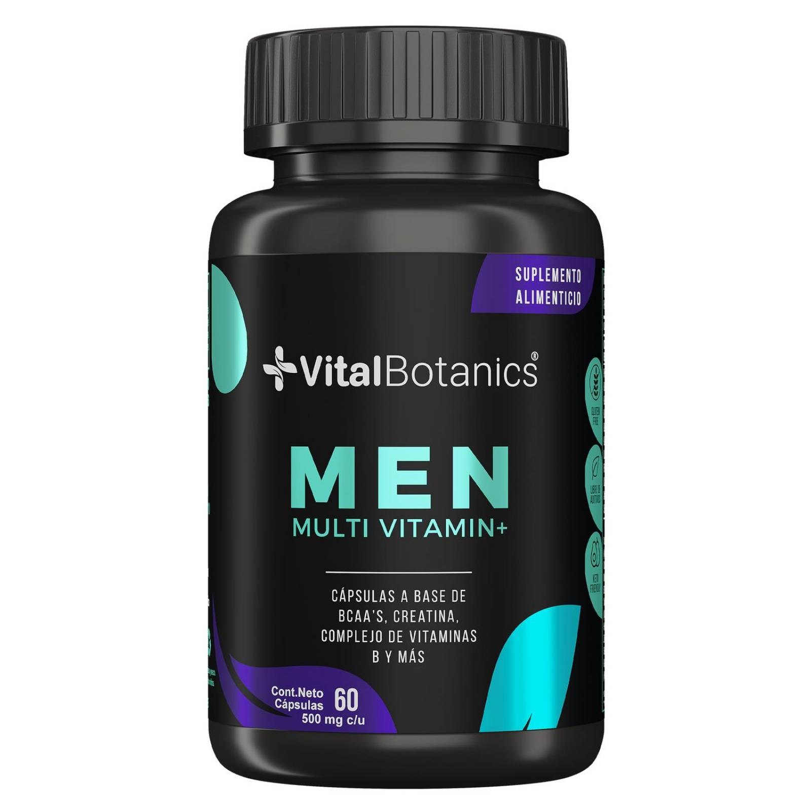 Men Multivitamin 60 capsulas para Hombre con Vitaminas y Minerales. 