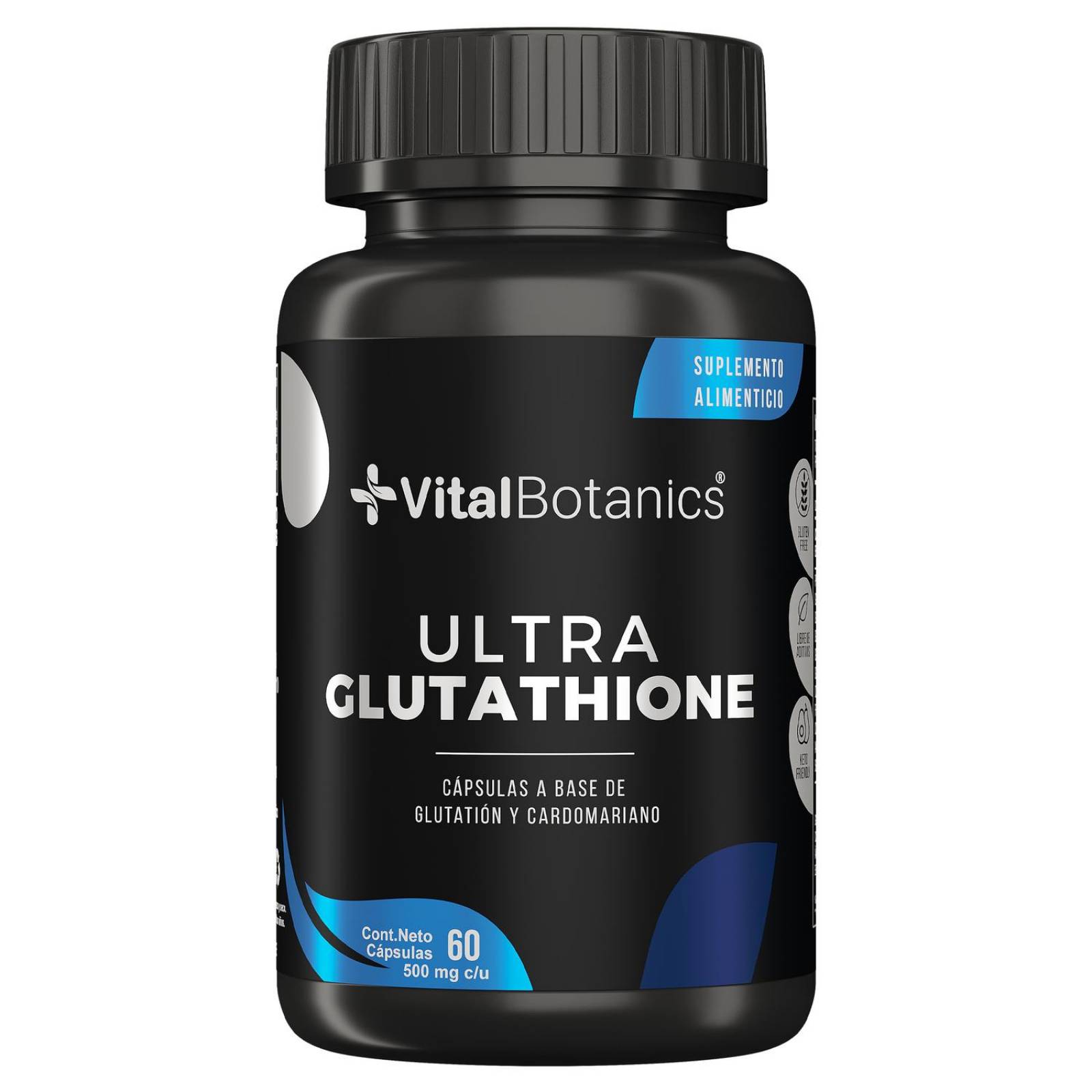 Ultra Glutatihone | 60 capsulas | Suplemento alimenticio a base de Glutation y Cardo Mariano. 