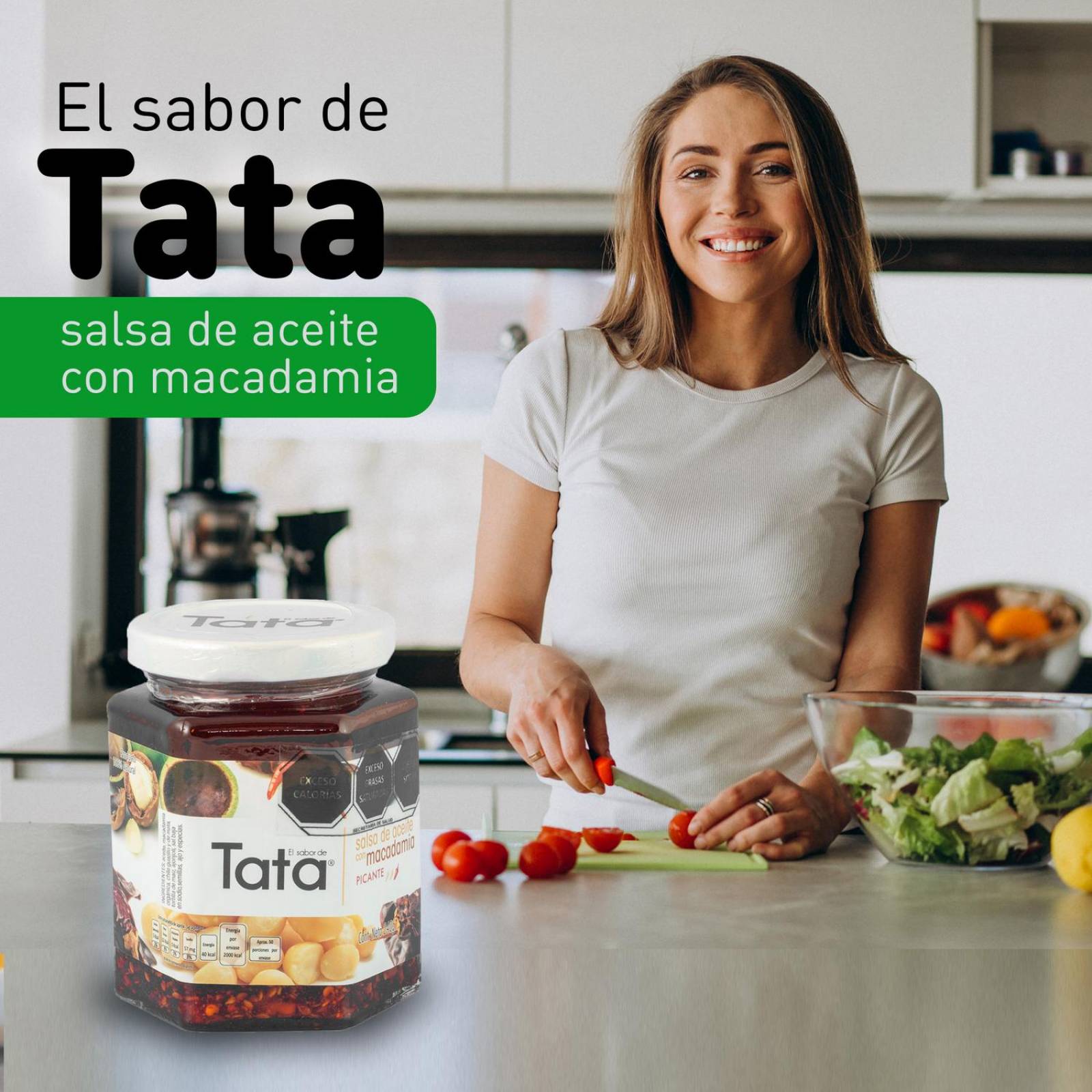 Salsa de Nuez de Macadamia y Chiles 240gr Tradicionales de Nueces de Macadamia en Frascos de picante aceite picante
