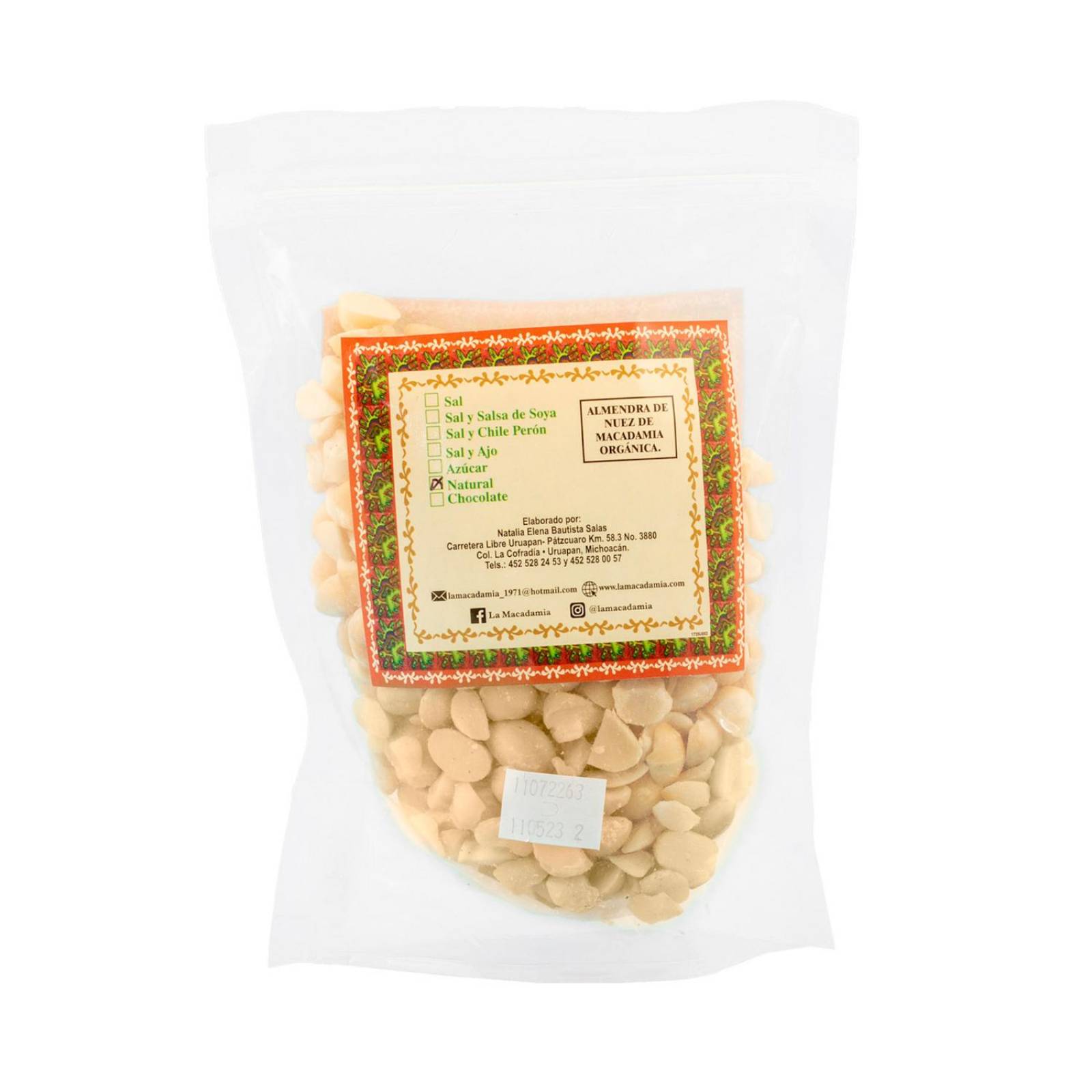 Nuez de Macadamia Natural Pack 2 Unidades de 250 gr Ideal para Cocina o Snacks Saludables 