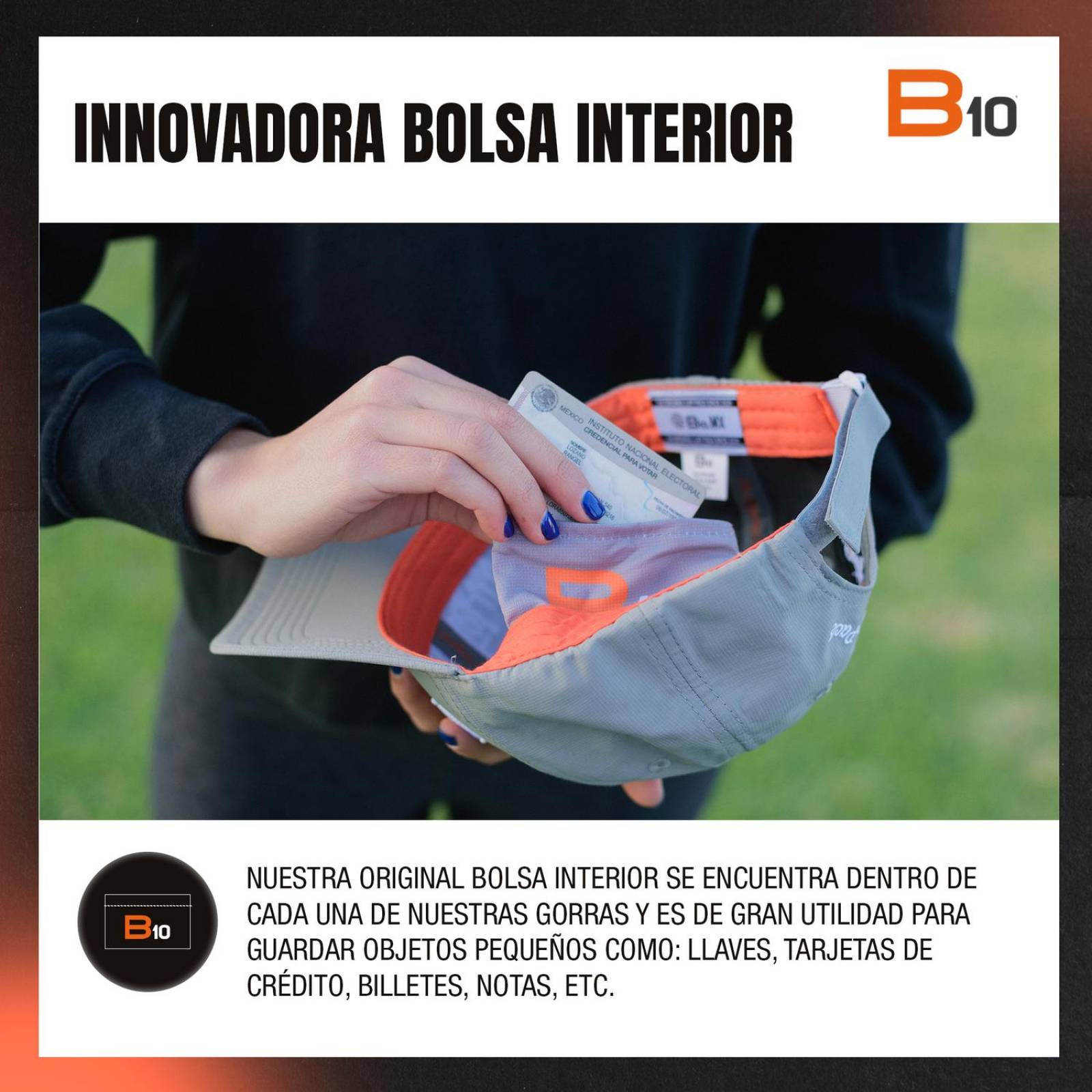 Gorras Unisex B10 Gorras Deportivas Con Bolsillo Secreto Ideales para Golf Golf-G unitalla Gris