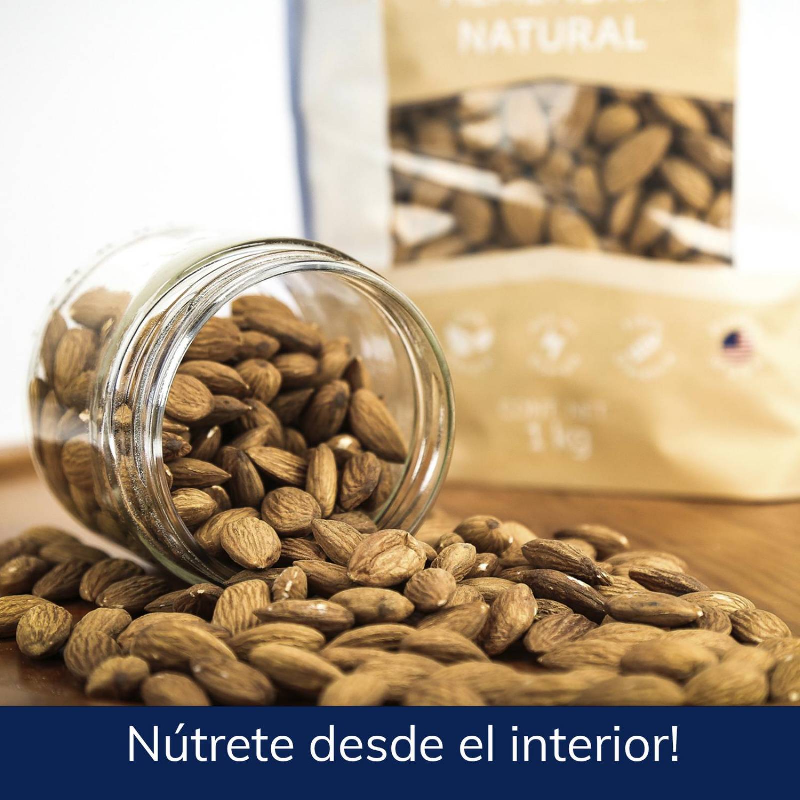 Almendras Enteras 1kg | PREMIER | Frutos Secos 100% Natural 