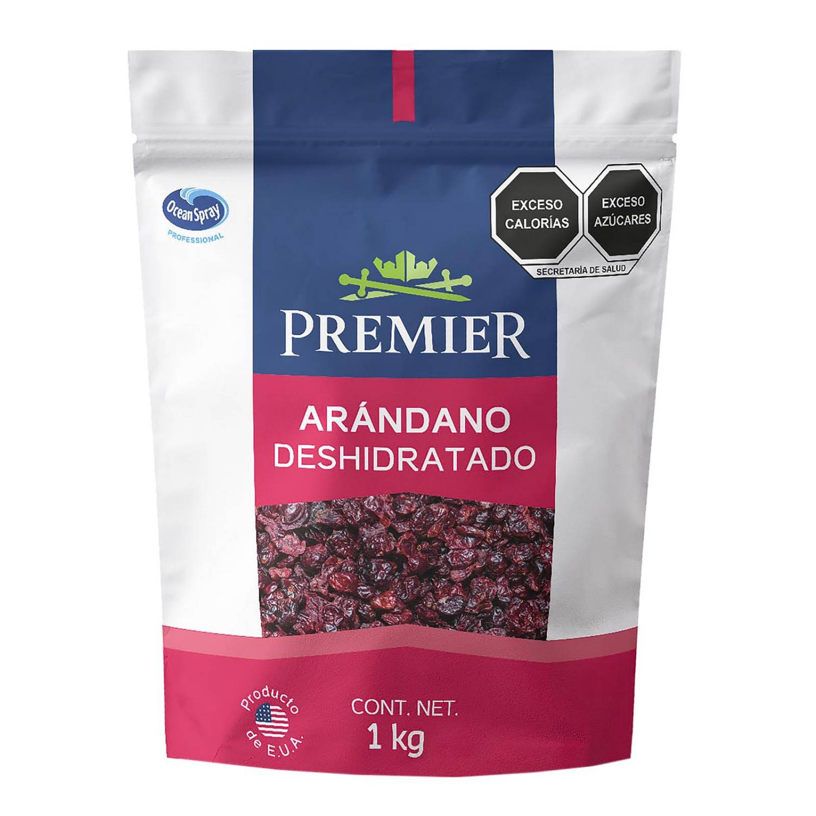 Arándanos Deshidratados Endulzados 1kg | PREMIER | Snacks Arandanos endulzados