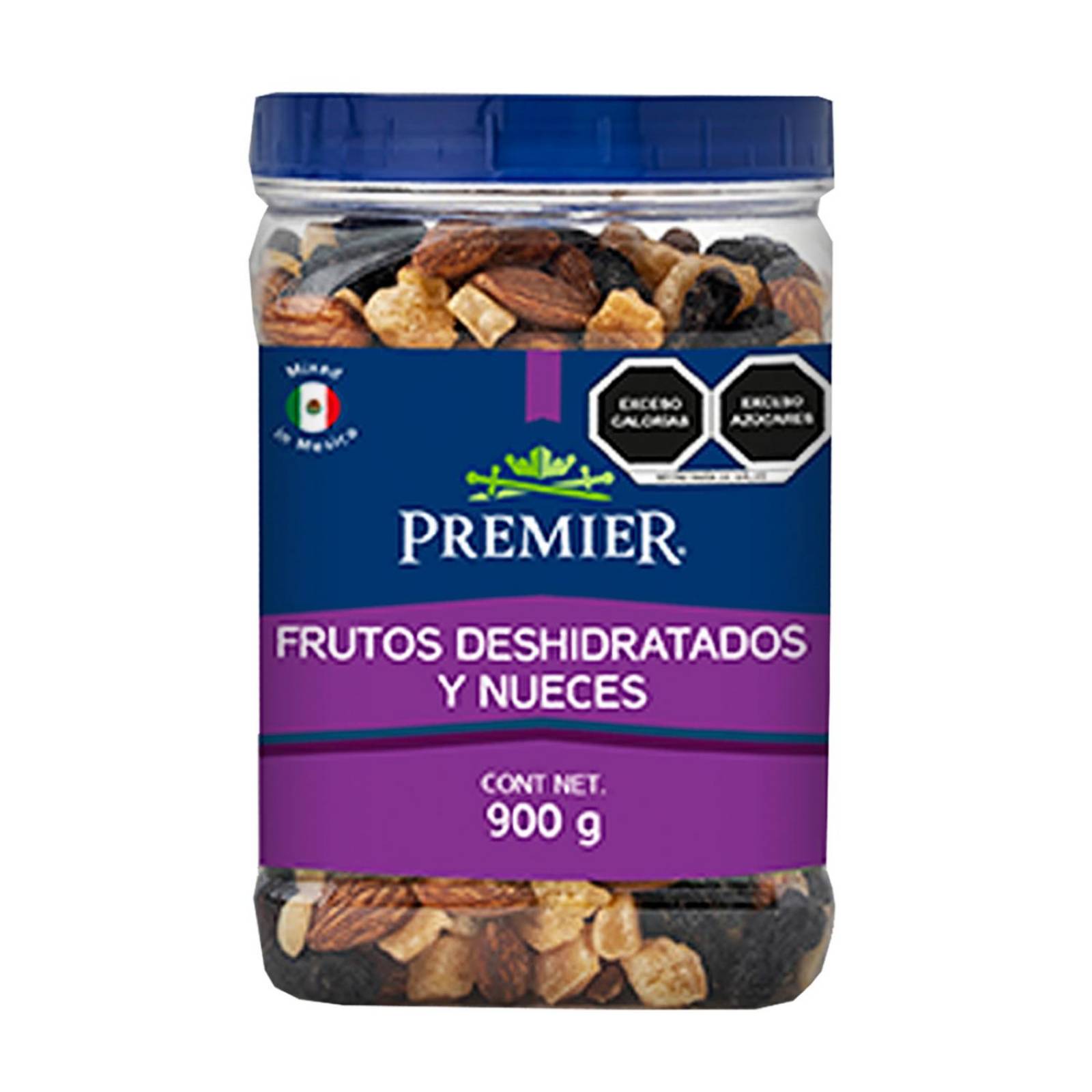 Mezcla de Frutos Secos y Nueces - Vitrolero 900gr | PREMIER 