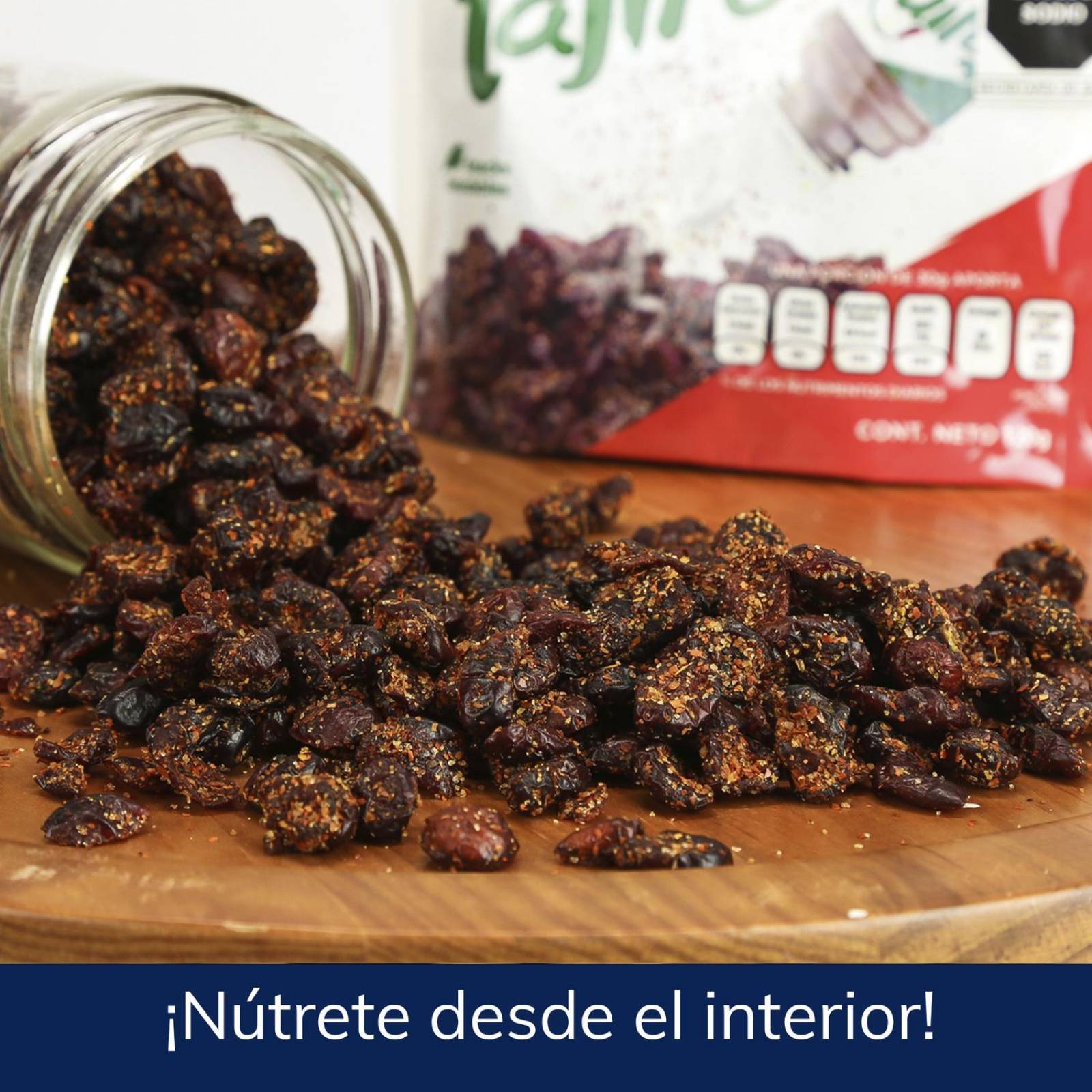 Arándanos Deshidratados Endulzados 1kg | PREMIER | Snacks Arandanos con Tajin