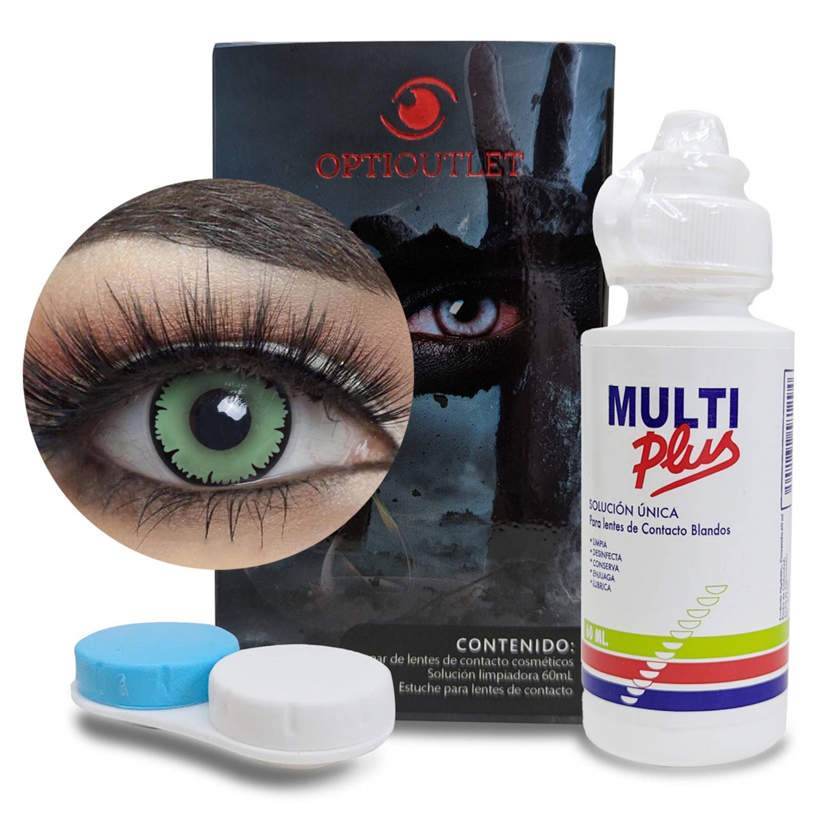 Pupilentes - Lentes de Contacto de Color Fantasía para Maquillaje y Disfraces de Halloween | Disfraz Halloween - Vampiro