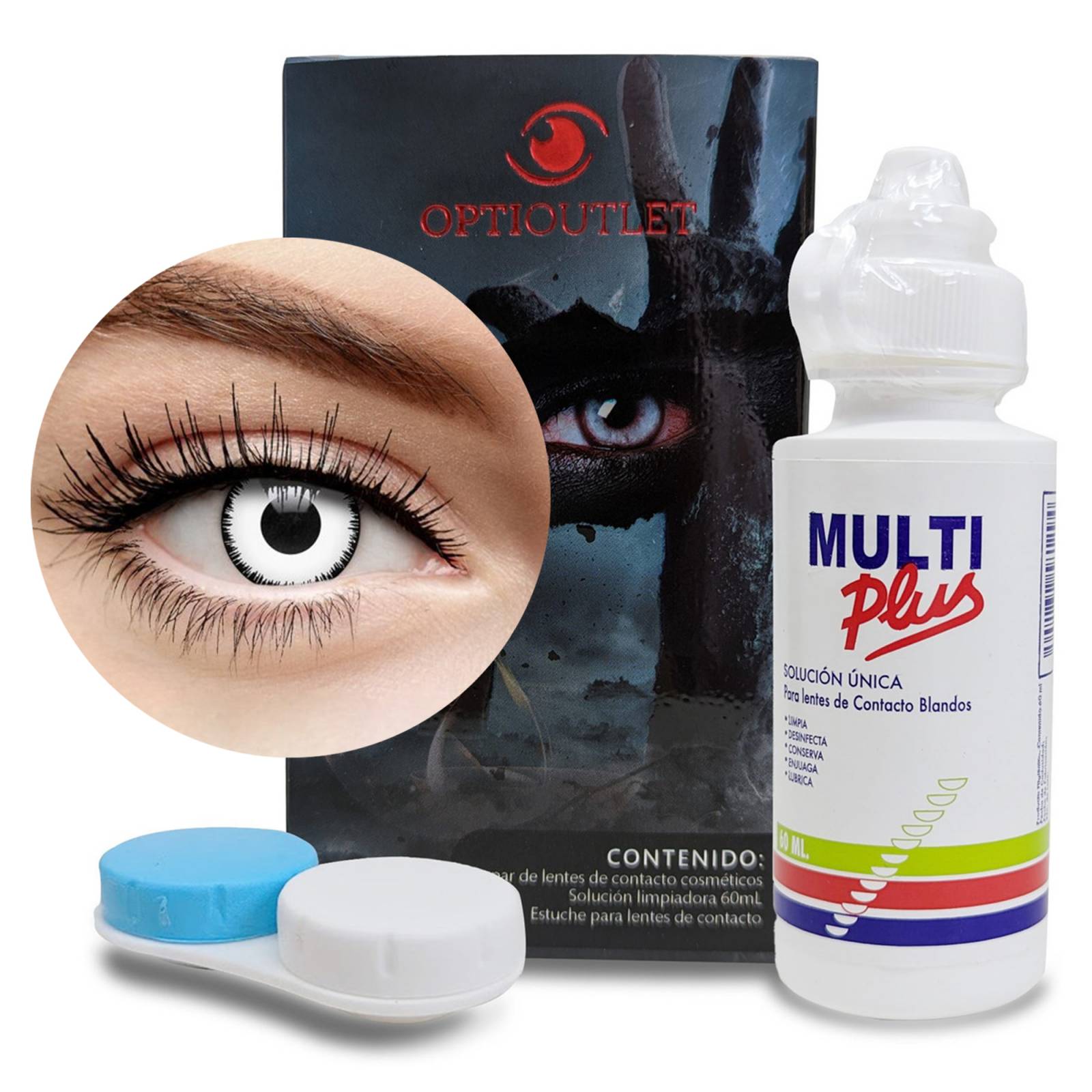 Pupilentes - Lentes de Contacto de Color Fantasía para Maquillaje y Disfraces de Halloween | Disfraz Halloween - Eclipse