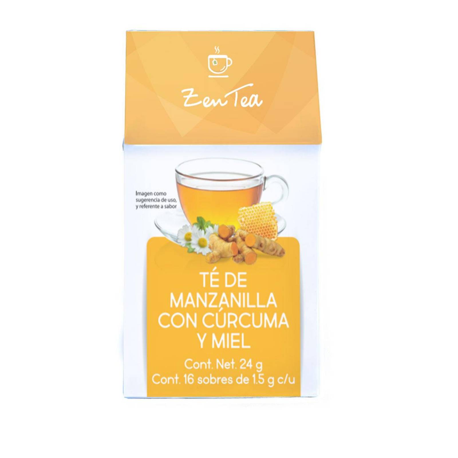 Te Organico Curcuma, Manzanilla y Miel Zen Tea 16 sobres 24 gr 