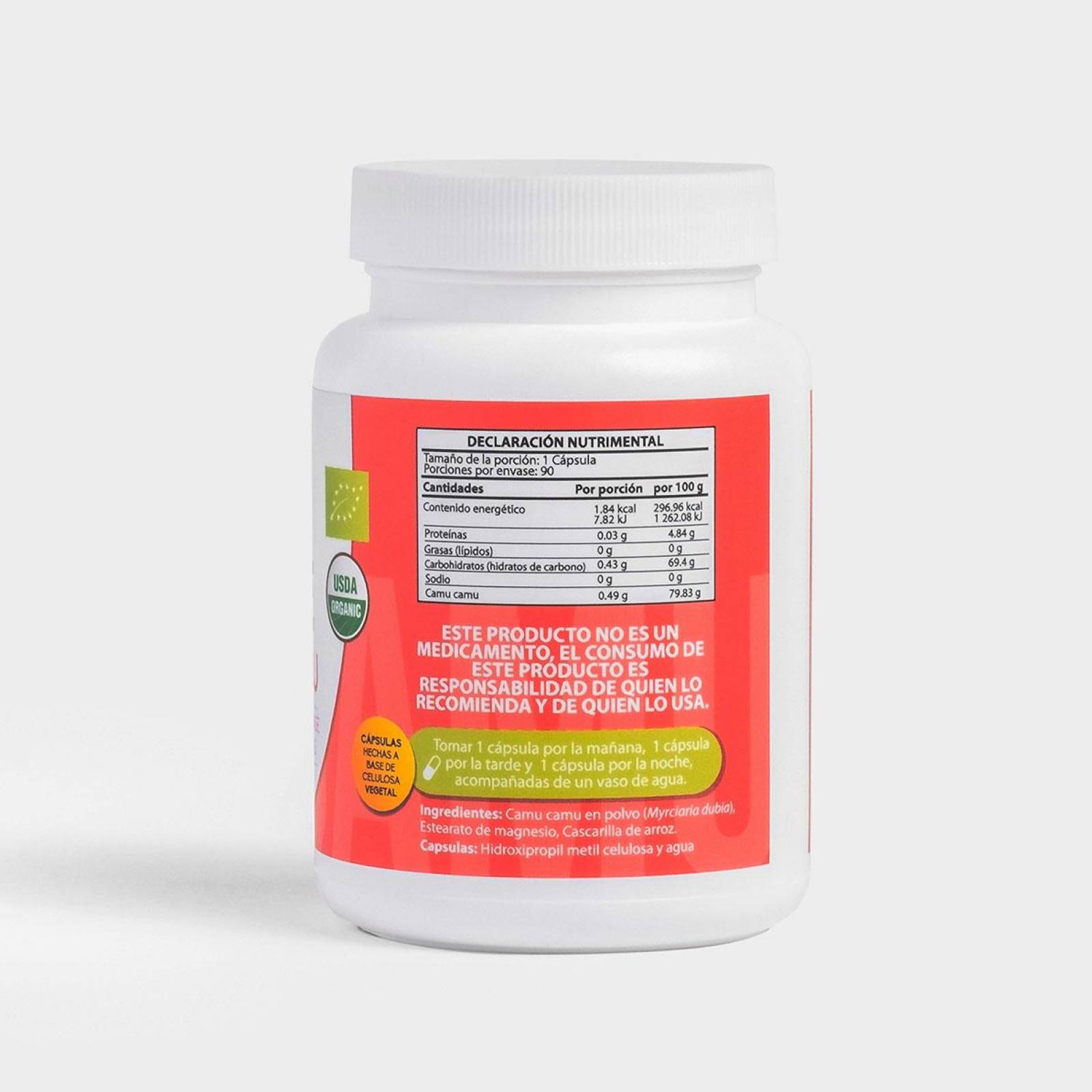 Cápsulas Imune Camu Camu Leafy 90 con capsulas de 620 mg 