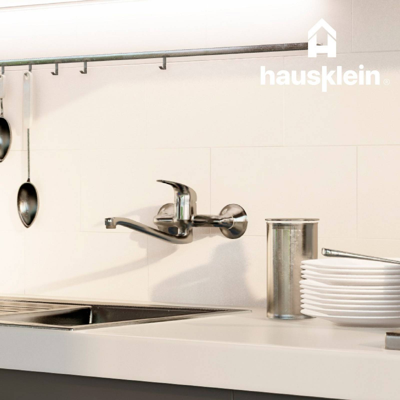 Llave Mezcladora Fregadero o Tarja Cocina Hausklein Monomando Flexible