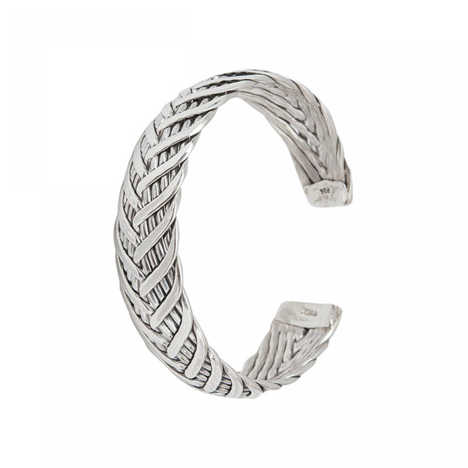 Brazalete Braid Marca Ketzalia De Plata Ley .925
