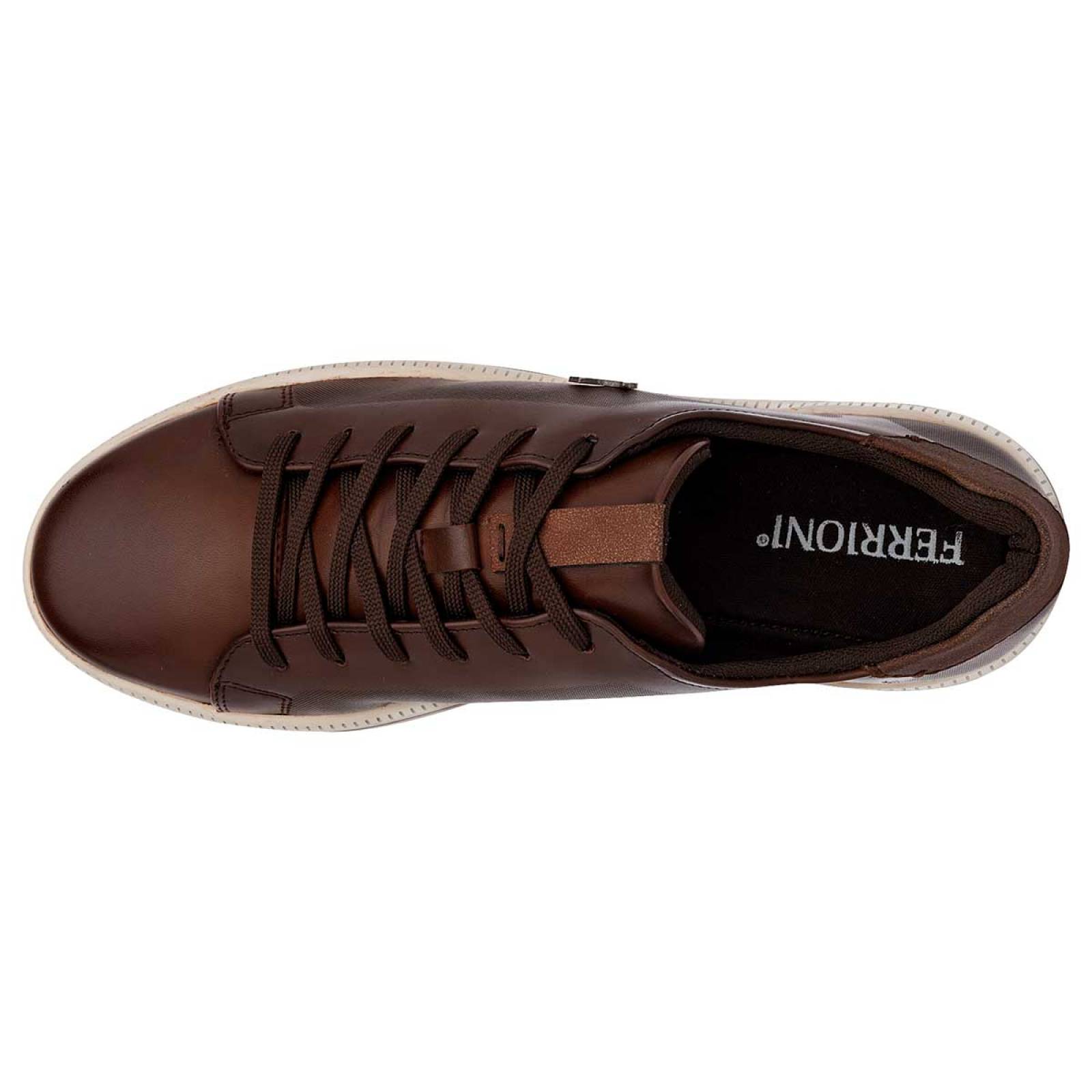 TENIS de Ferrioni Para Hombre en Cafe G0300203 T4