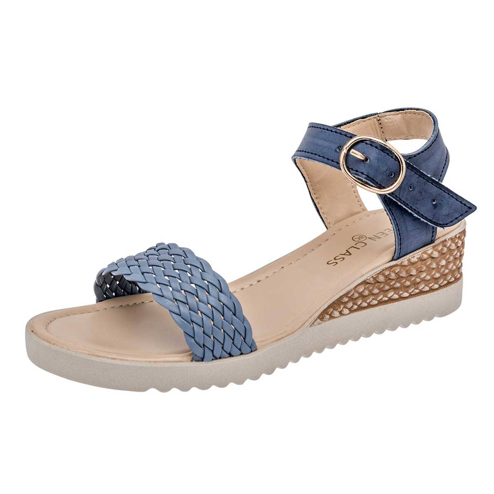 SANDALIA de Been class Para Mujer en Azul 15798 T4