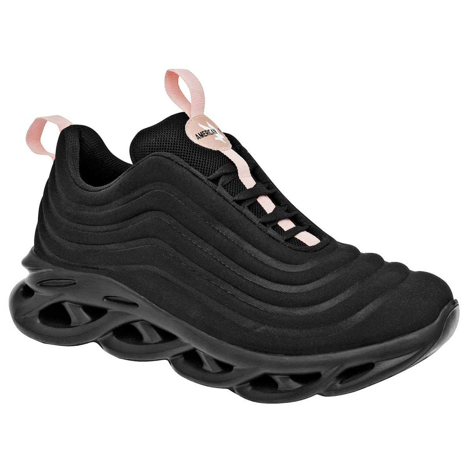 TENIS de American fire Para Mujer en Negro A43 T4