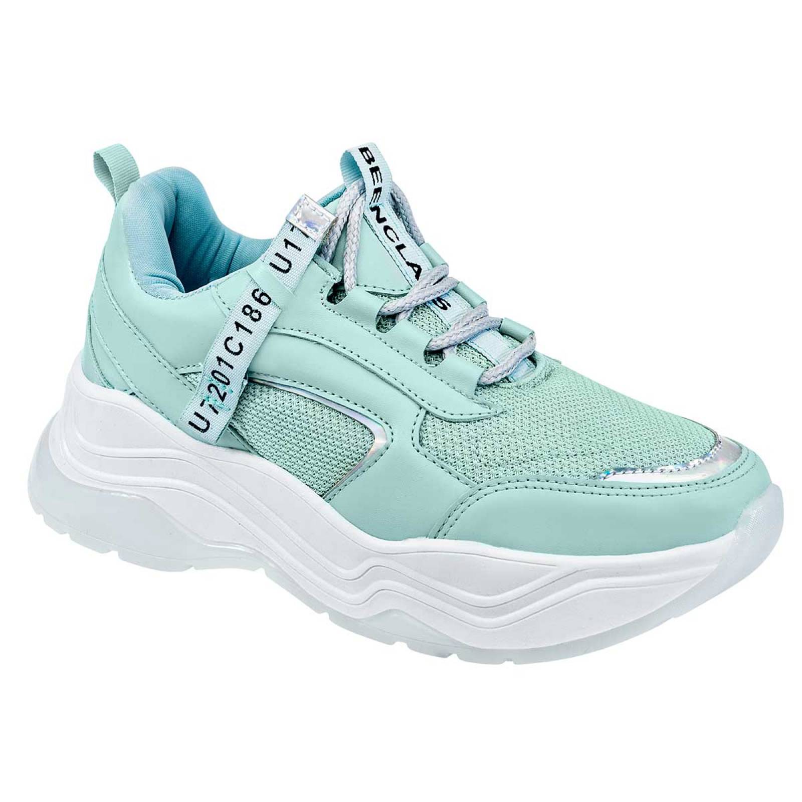 TENIS de Been class Para Mujer en Verde 16058 T4