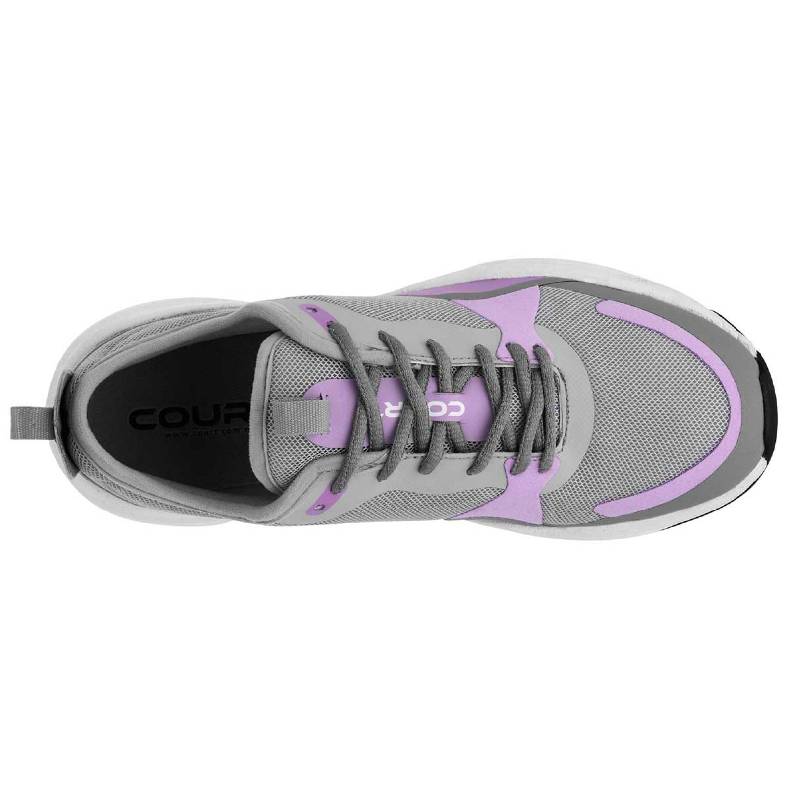 TENIS de Court Para Mujer en Gris A4390T T4